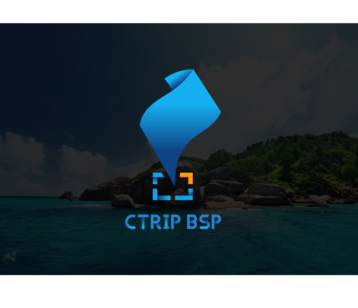 携程最佳拍摄点logo《小蓝旗》