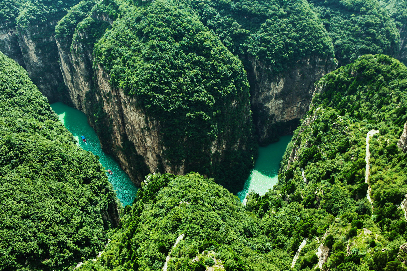 太行山大峡谷俯瞰八泉峡