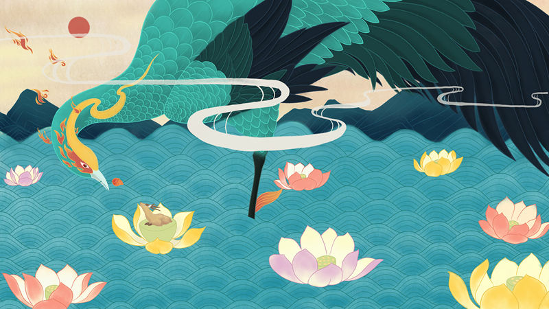 《中国神怪》系列插画 - 彬泽 - 原创作品 - 视觉中国