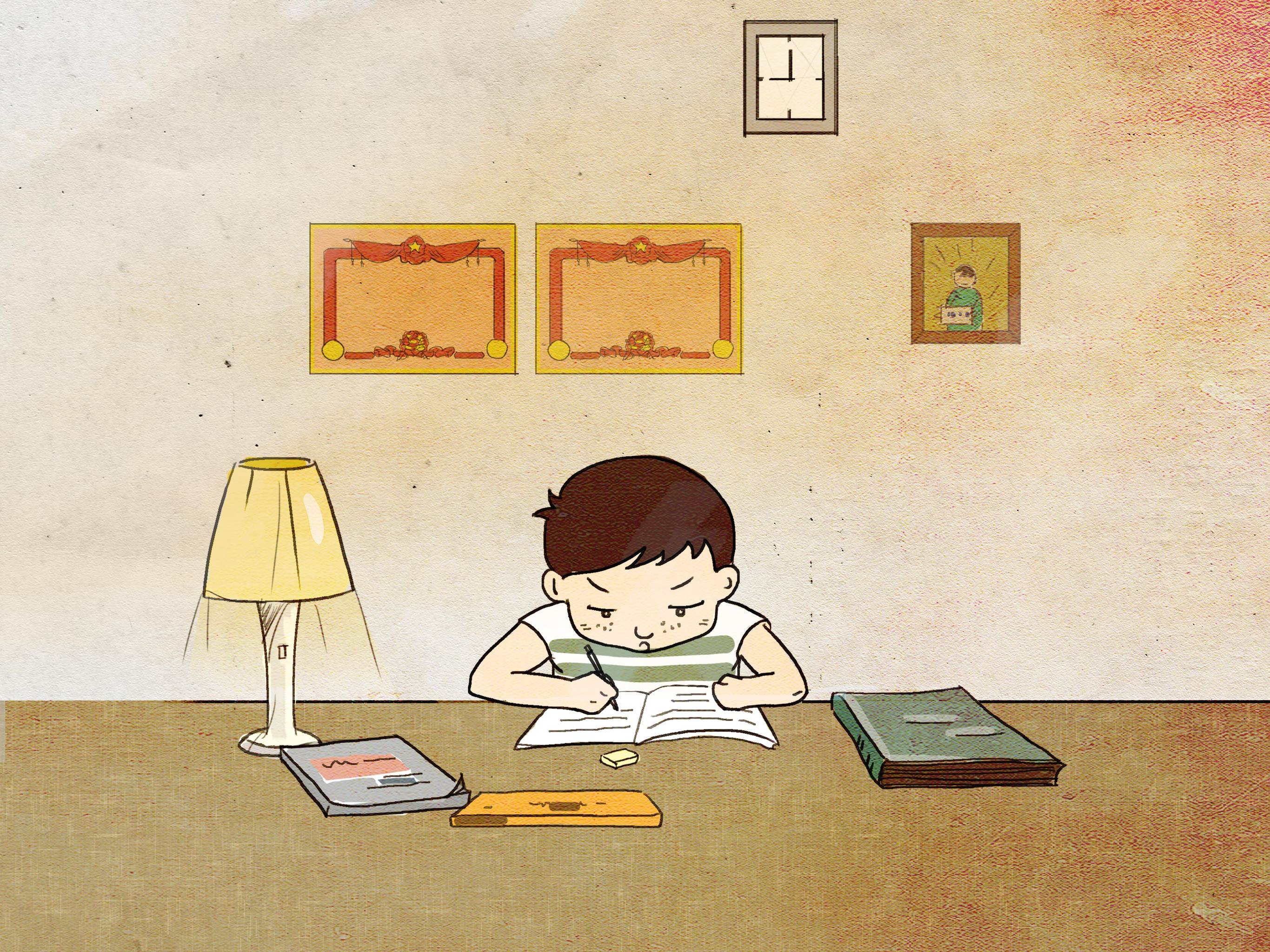 挑灯夜读 - 白马先生 - 原创作品 - 视觉中国(shijue