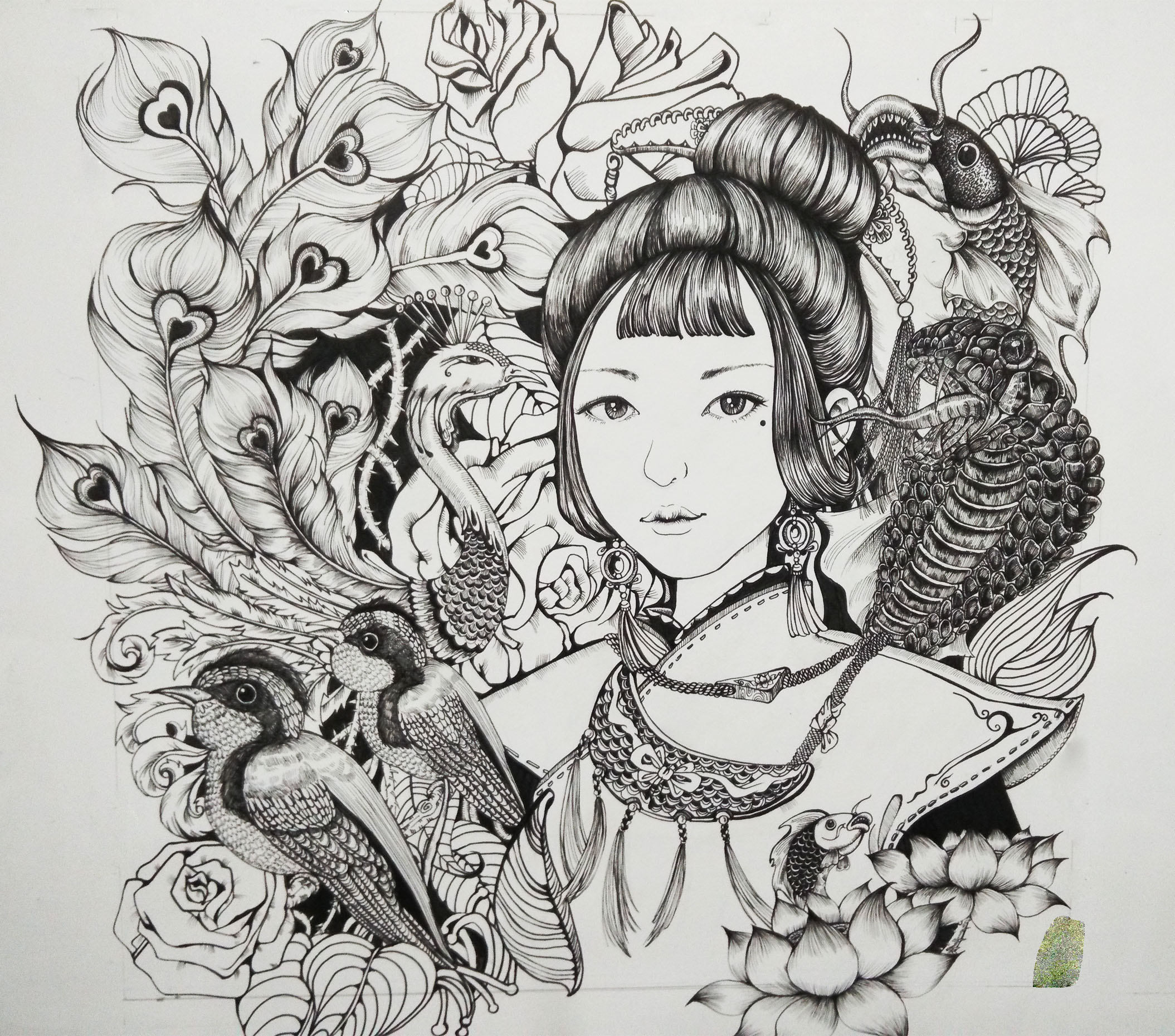 黑白画 物 - vera - 转载作品 - 视觉中国(shijueme)