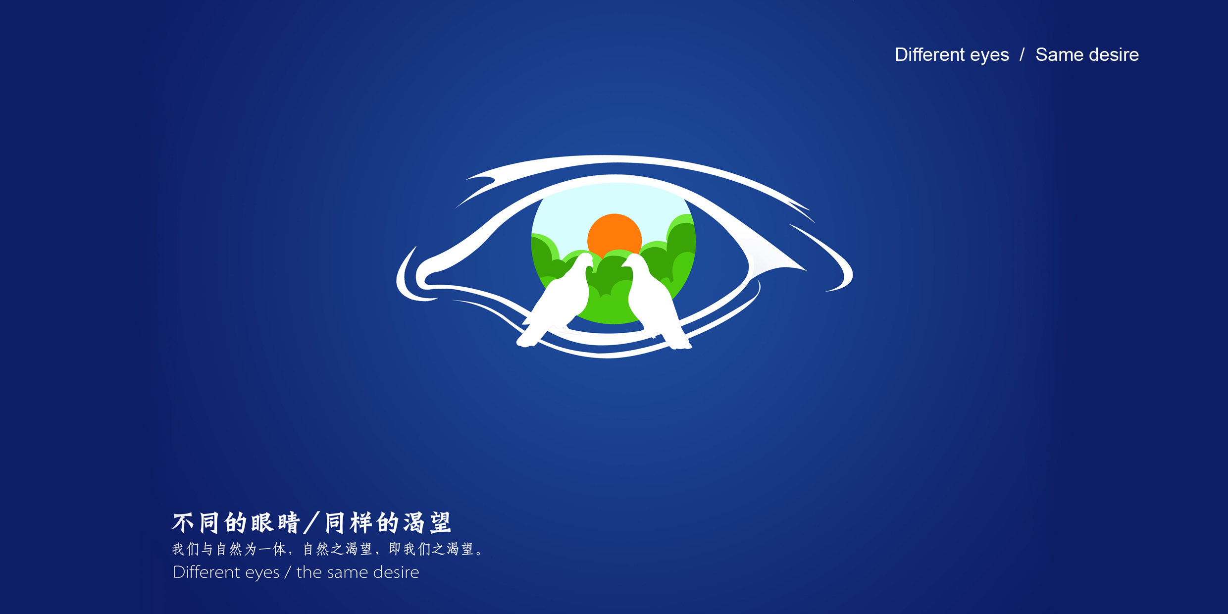 不同的眼睛,同样的渴望