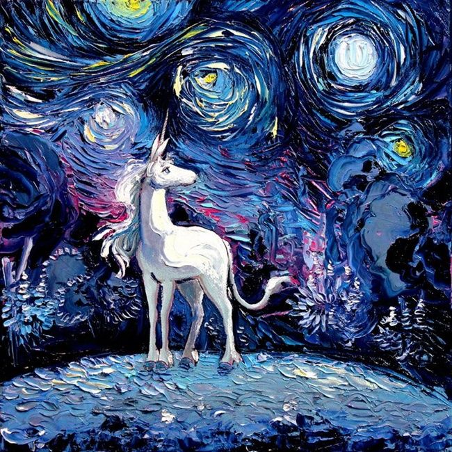 小熊维尼与小猪 梵高的星空,如果遇上了现代的动画角色,会有什么样的