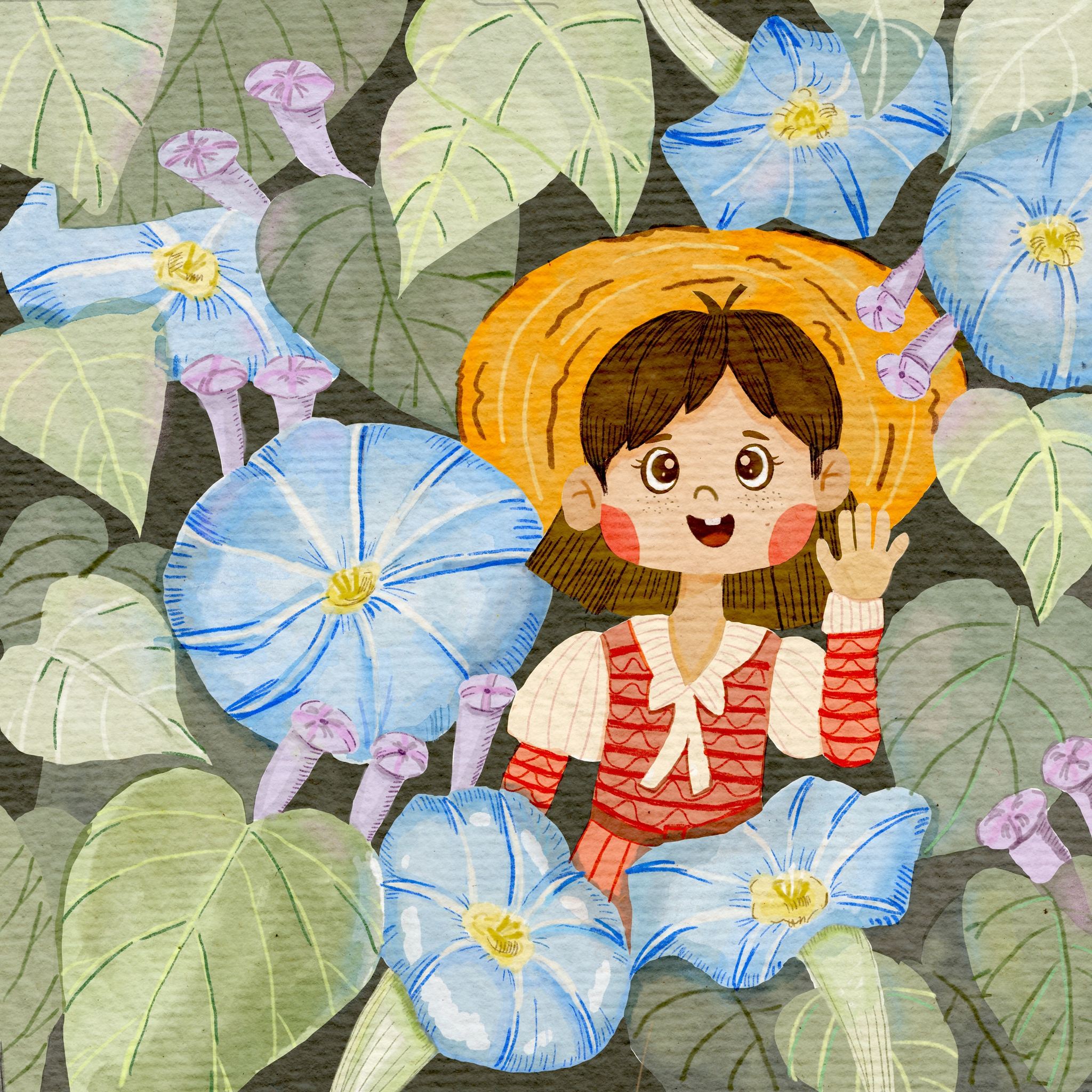牵牛花女孩