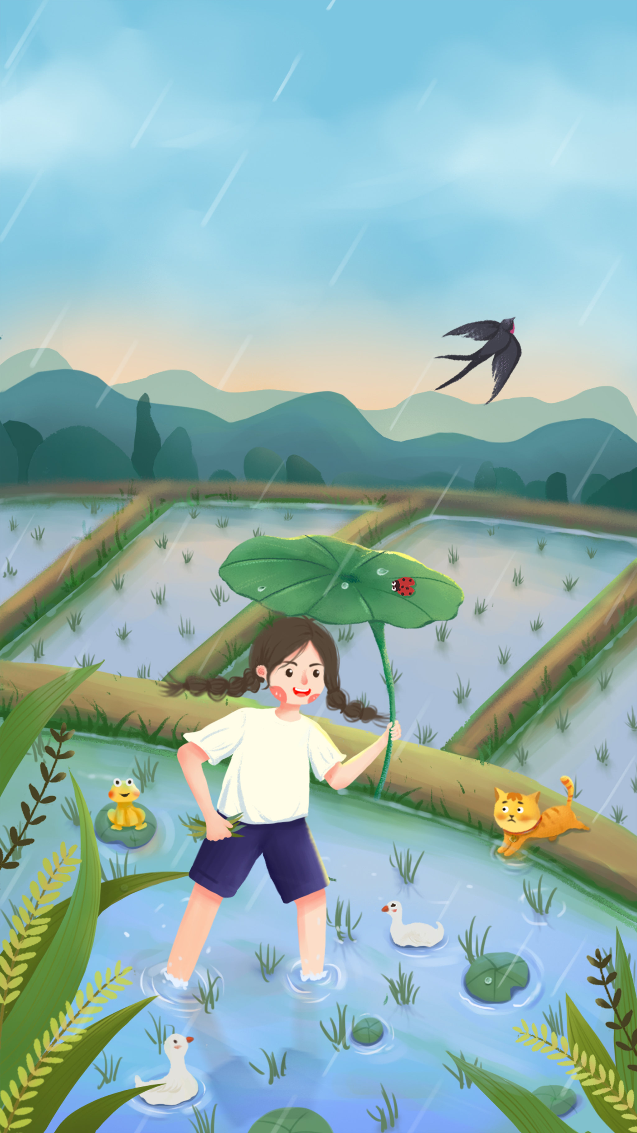 二十四节气插画谷雨
