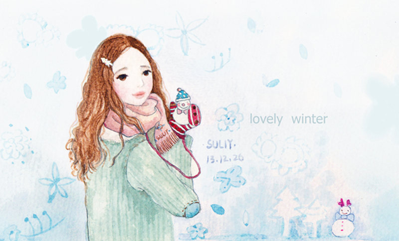 练习一张 lovely winter