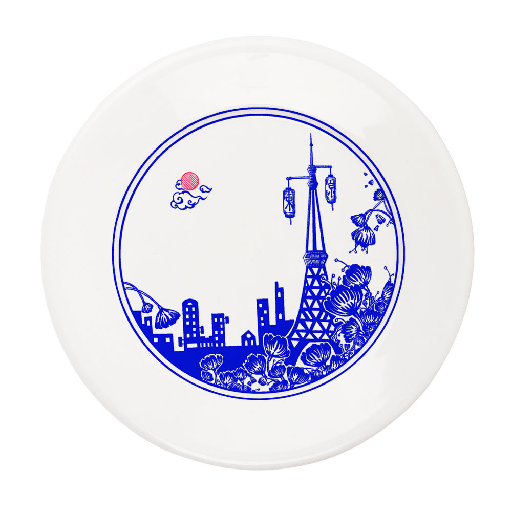 一组瓷器插画.
