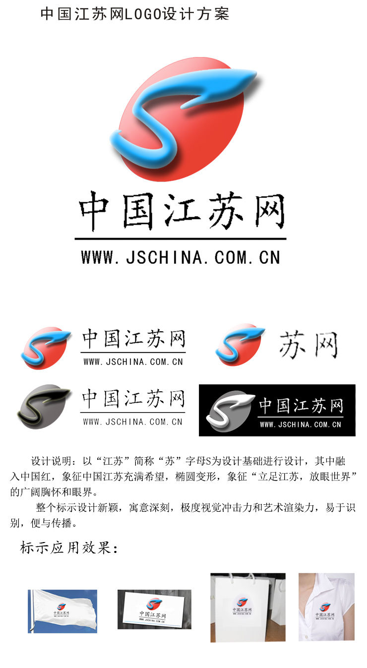 中国江苏网logo设计