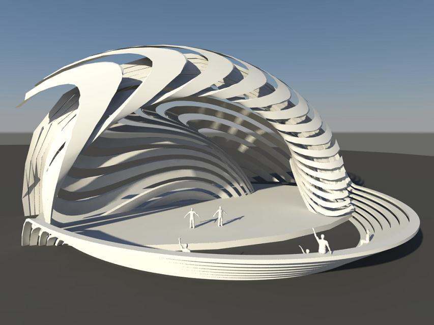 曲面剧场,曲线型概念建筑.全部由异形建筑引申概念.