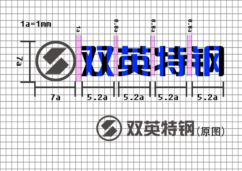 双英特钢,网格字体设计不是特别熟练,第一次,勿喷哦