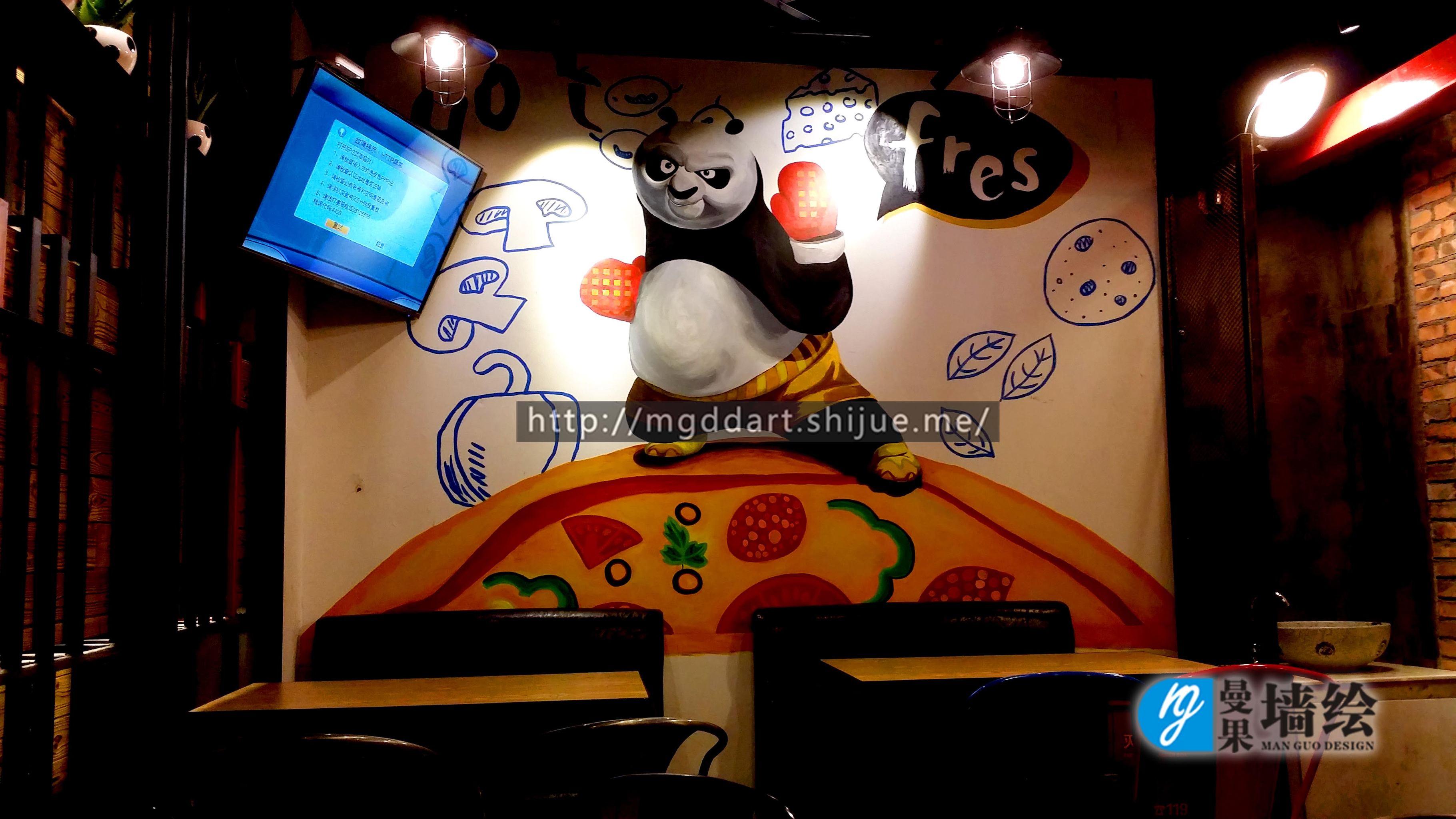 手绘墙,墙绘,餐厅墙画,酒吧墙体涂鸦喷绘