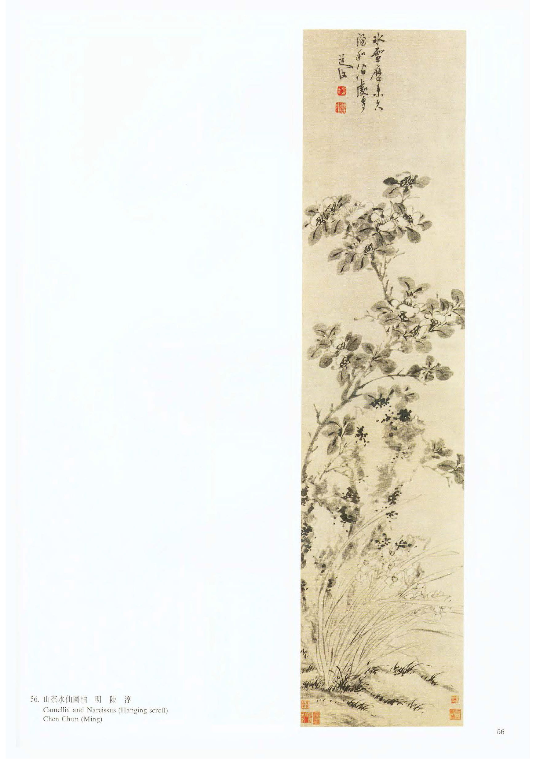 《中国博物馆藏画——上海博物馆》山茶水仙图轴