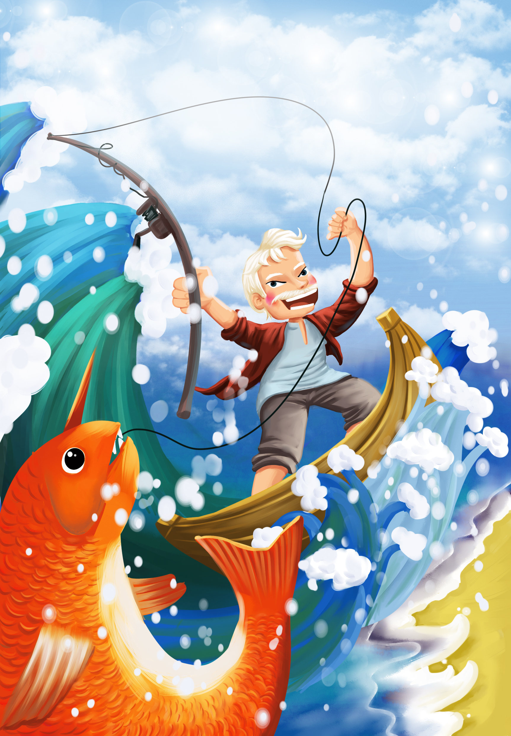 老人与海 - 莉迪亚 - 原创作品 - 视觉中国(shijueme)