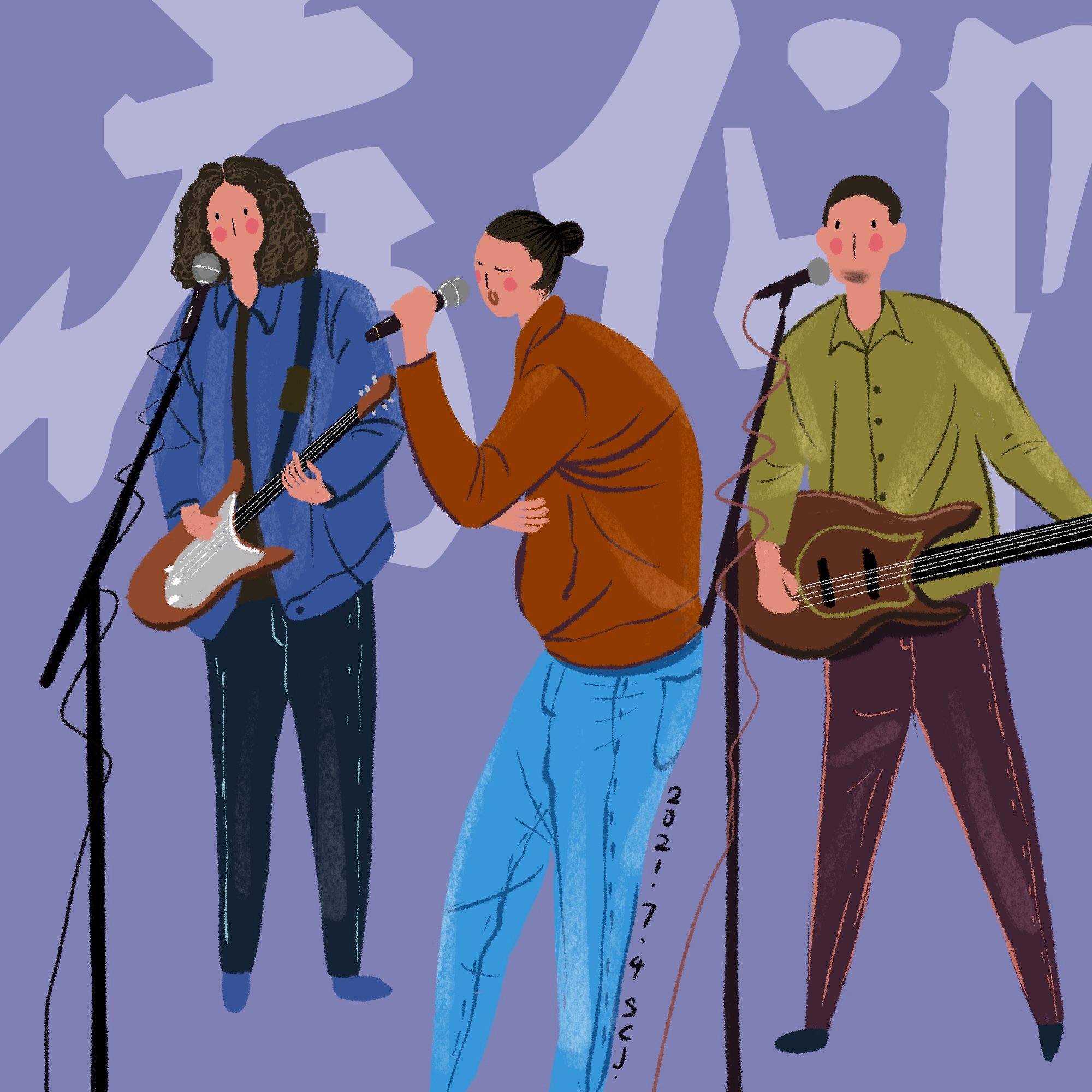 乐队转插画系列