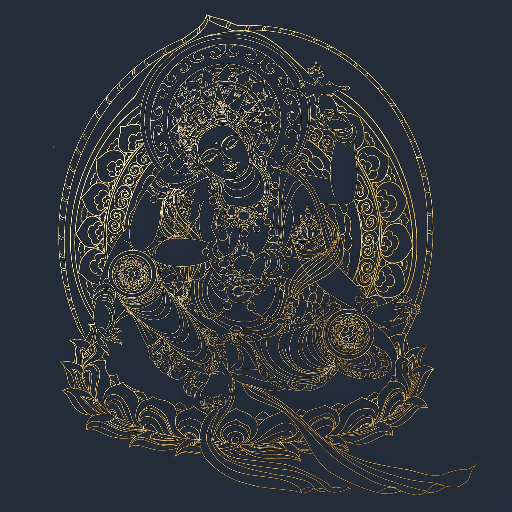 敦煌系列文创插画×手写字体