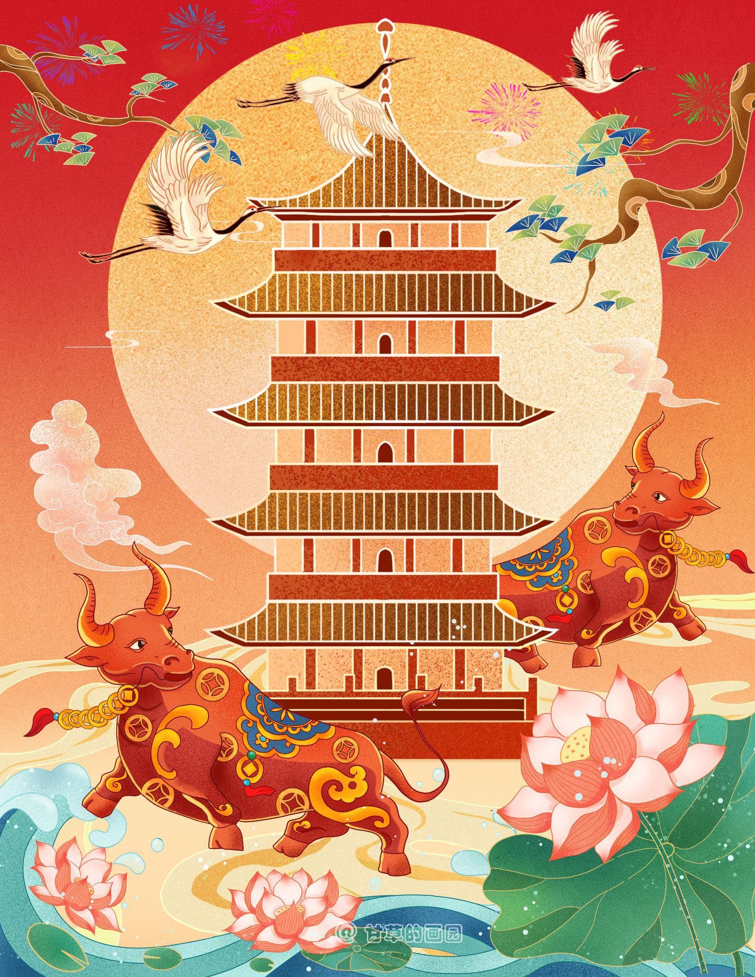 牛年国潮牛转乾坤