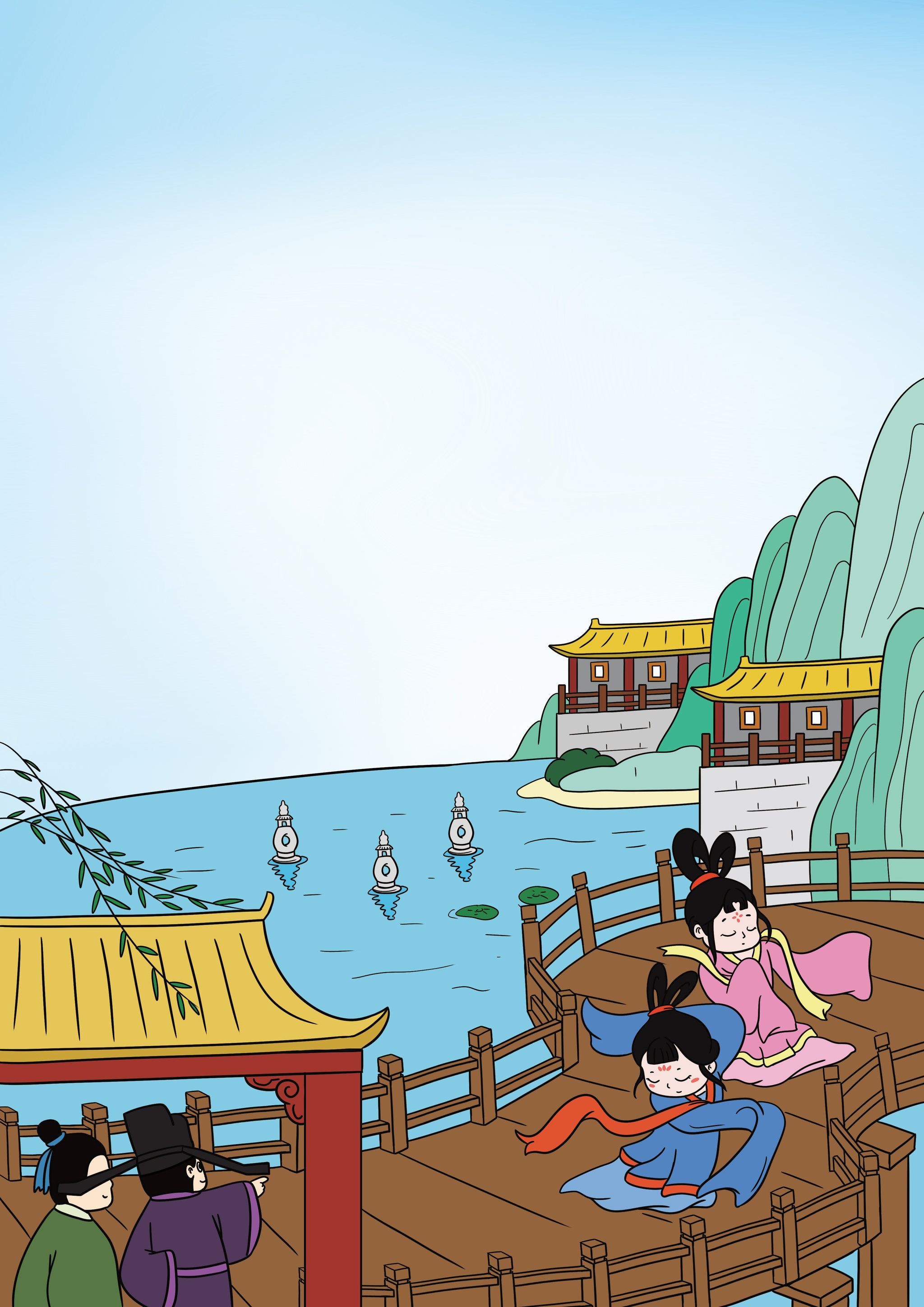 古诗插画 诗词插画 诗词古诗 - 骨头啃猫 - 原创作