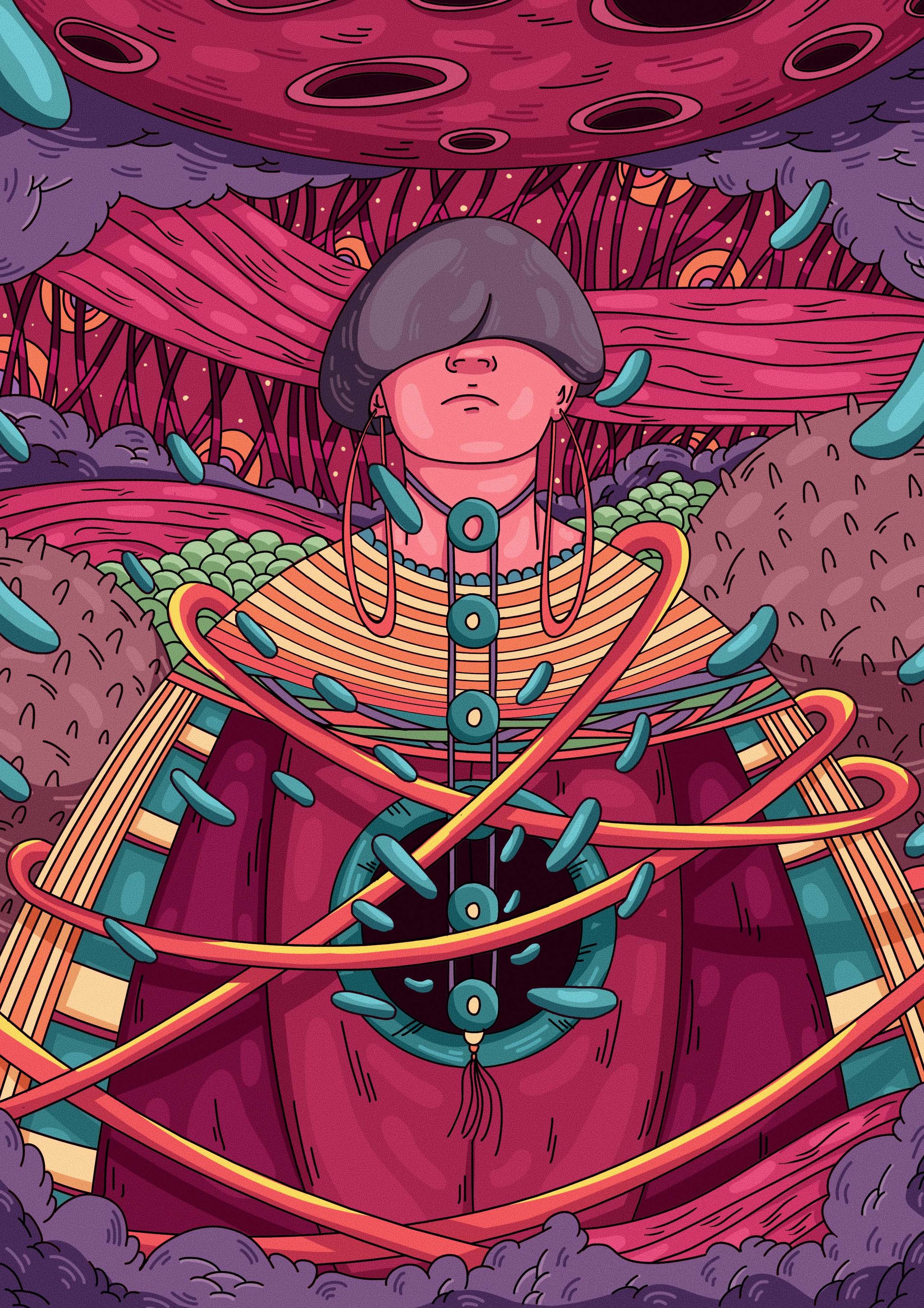 每日插图-涂 - 插画师卷耳 - 原创作品 - 视觉中国(shijueme)