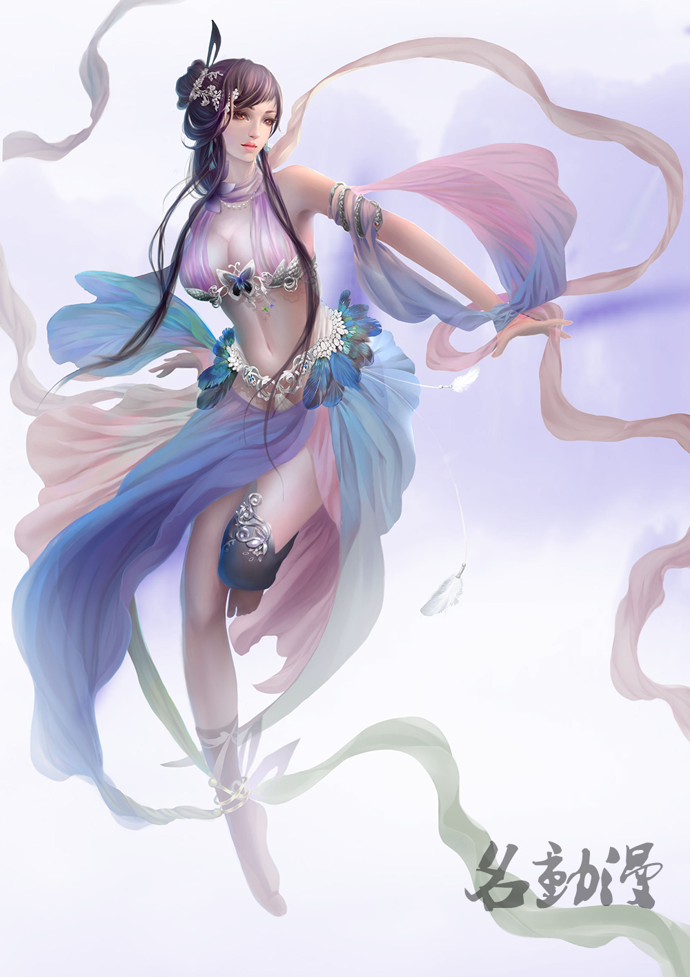 游戏原画角色设计作品之中国女神风 - 名动漫cg教育 - 原创作品