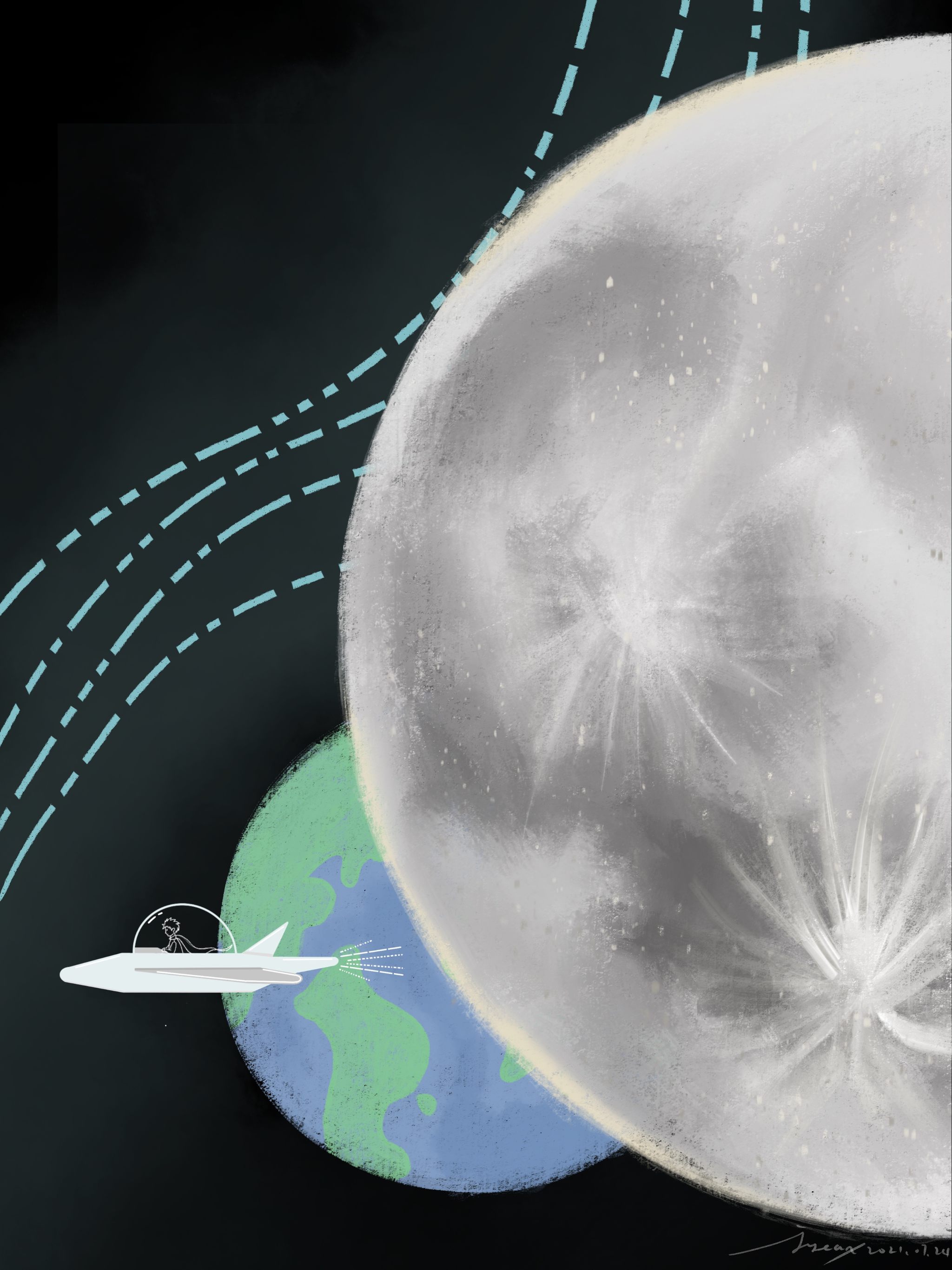 宇宙空间插画合集