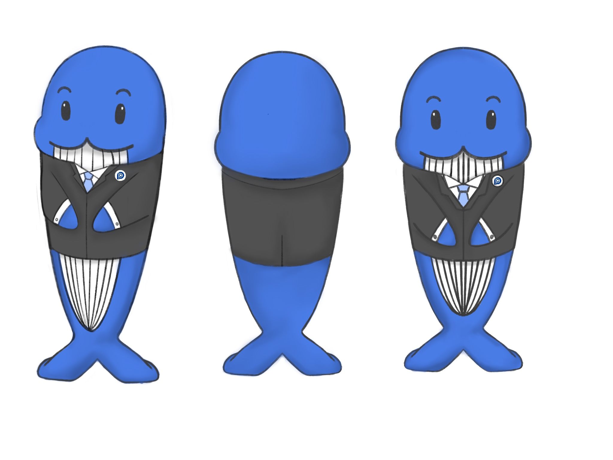 太平洋保险吉祥物-小鲸 by:盒几 代传