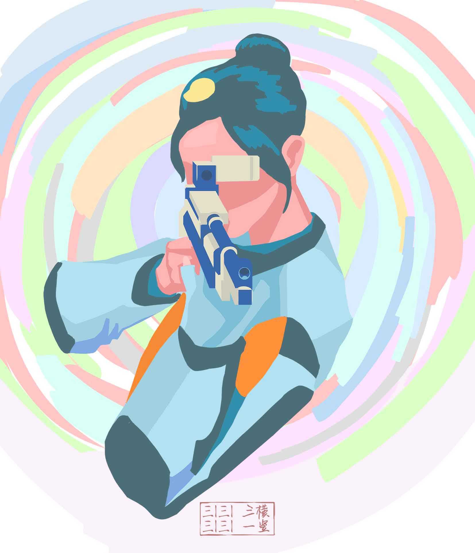 射击10米气步枪女子个人冠军-杨倩