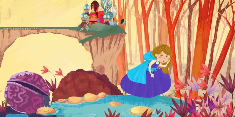 安徒生童话《野天鹅》儿童插画绘本改编(一)