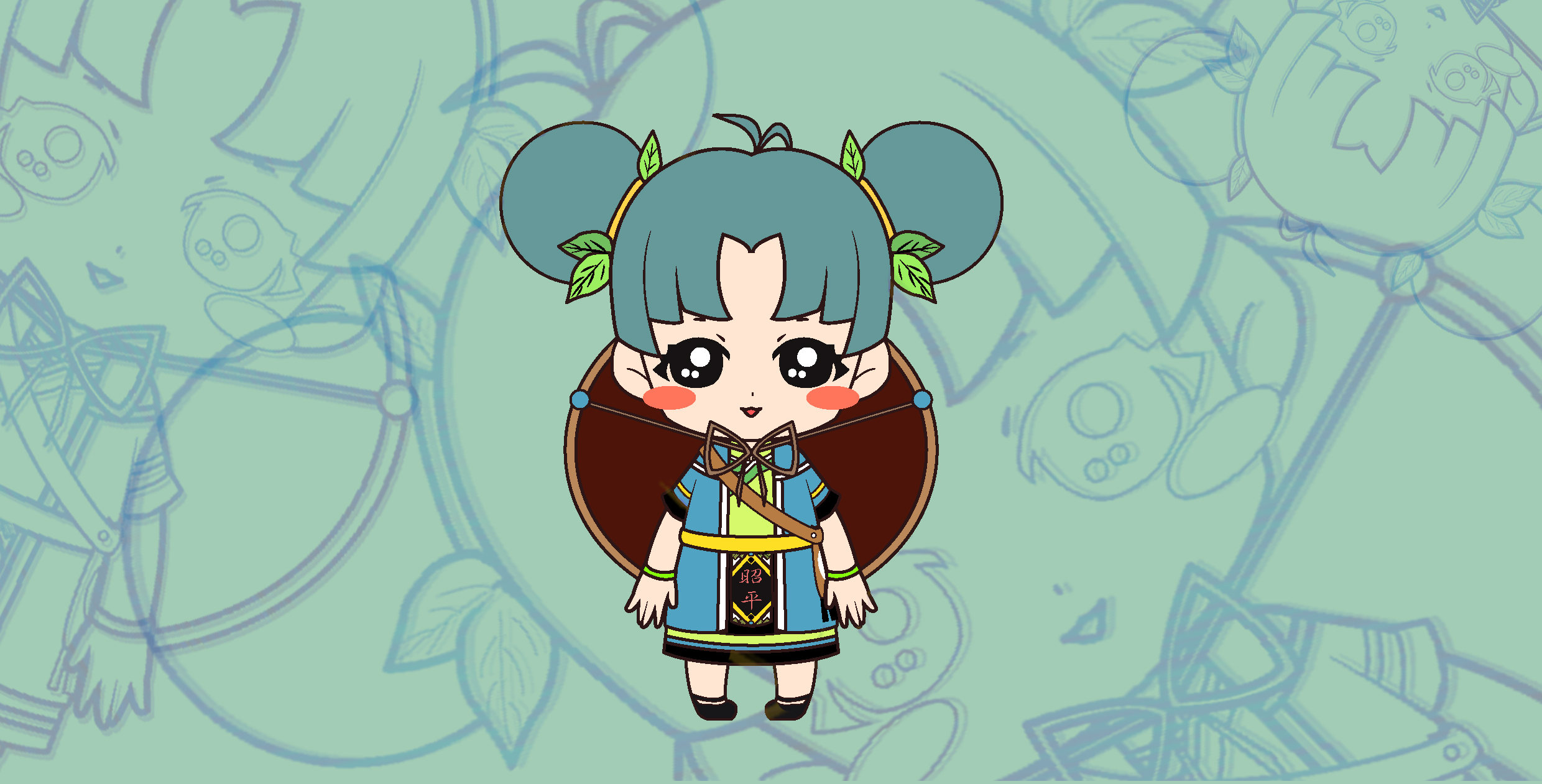 昭平 城市吉祥物 茶宝宝