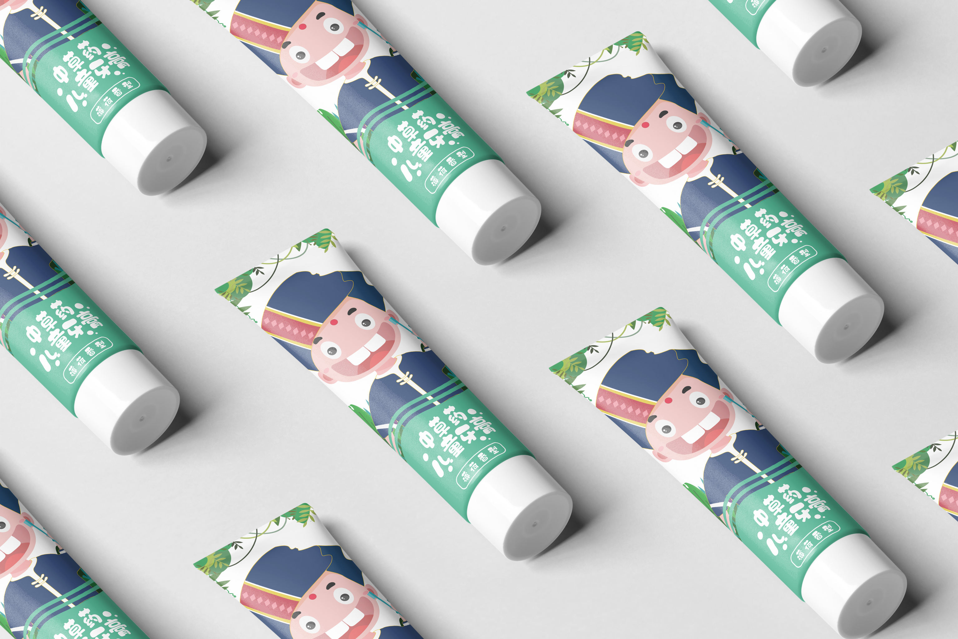 儿童牙膏包装设计