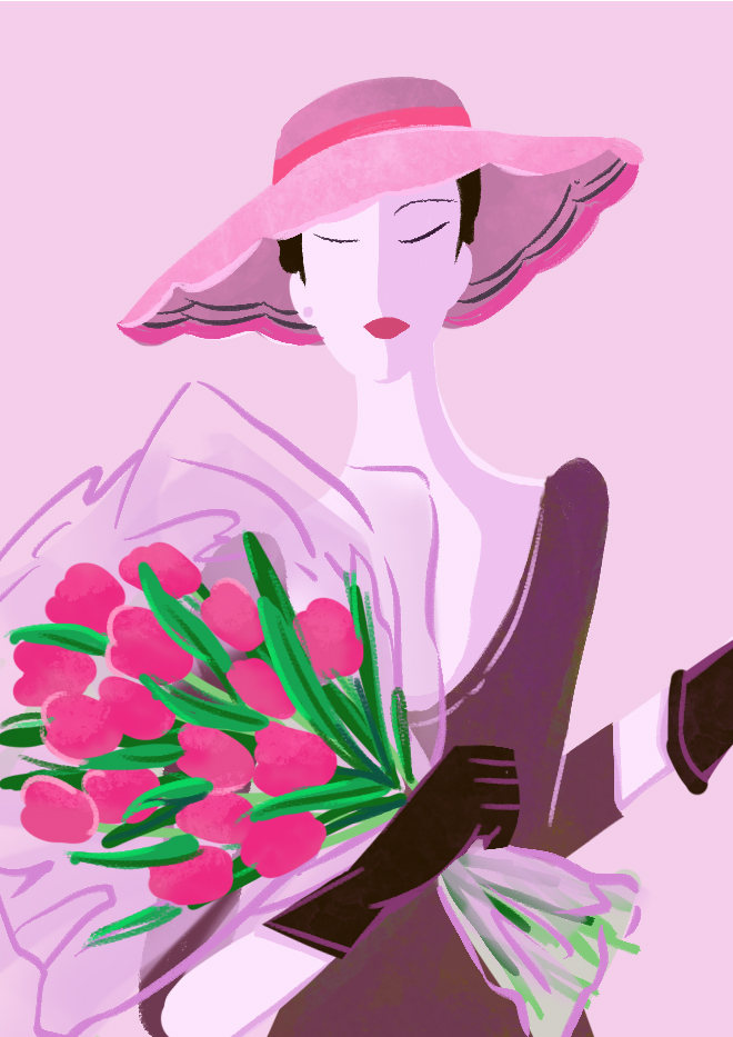 插画60s复古摩登画报