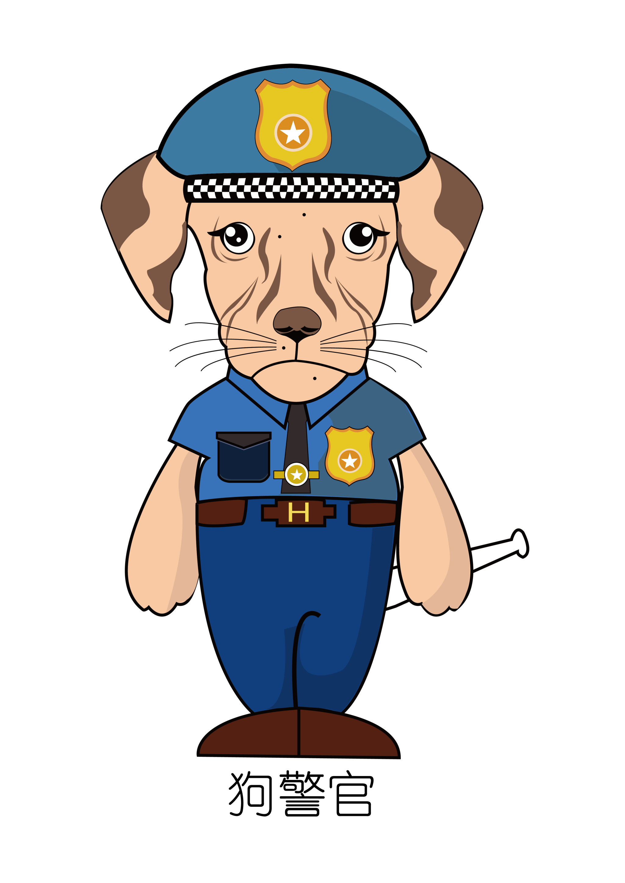 狗警官 - 饭饭 - 原创作品 - 视觉中国(shijueme)