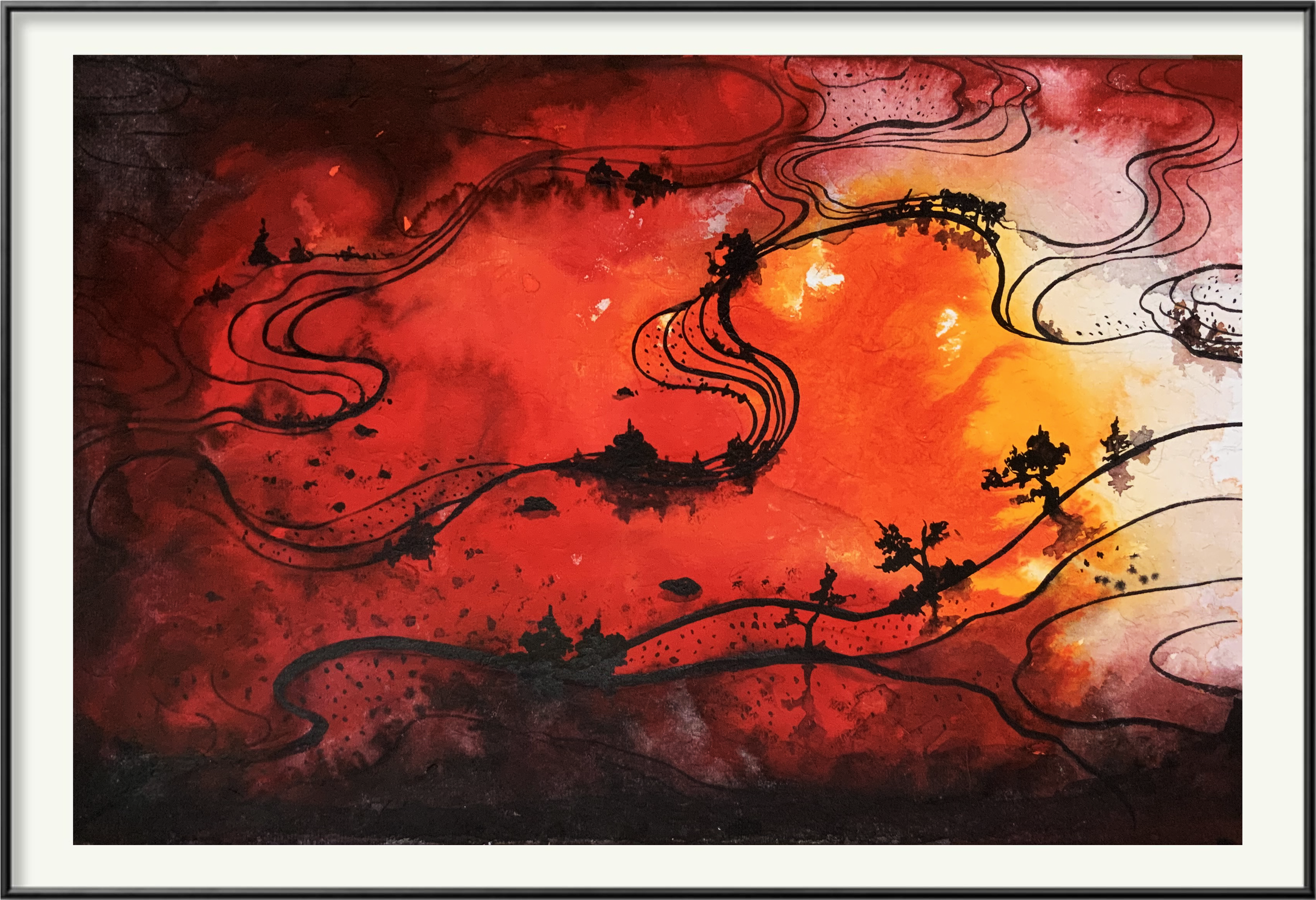 国画泼彩练习分享 - 菠萝蜜同学 - 原创作品 - 视觉中国(shijueme)