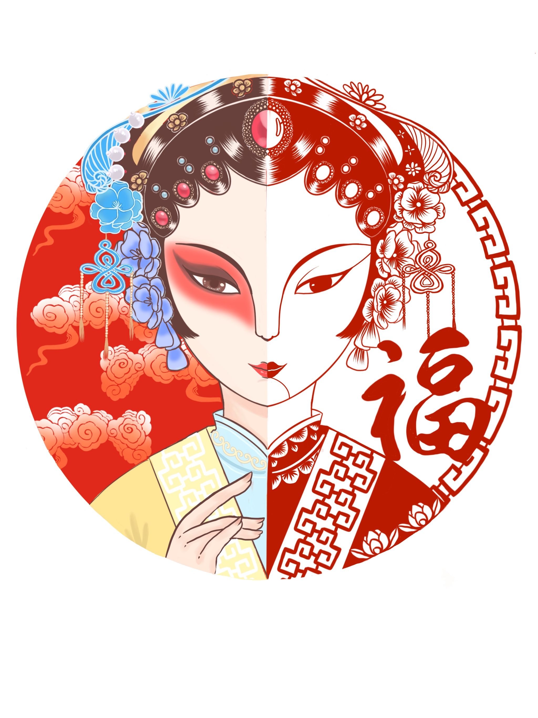 旦角- 花间眠 - 原创作品 - 视觉中国(爱视觉)