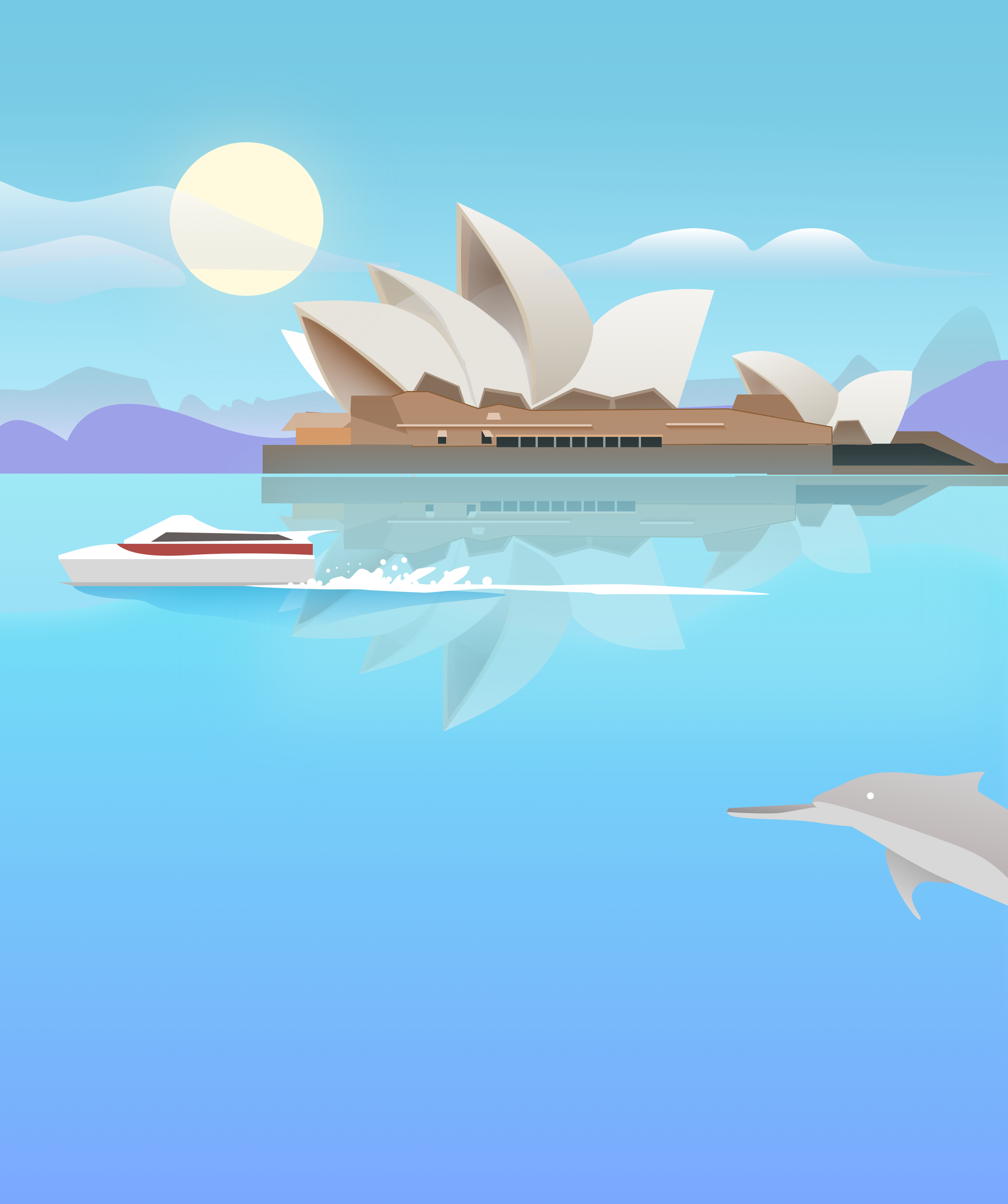 悉尼歌剧院插画-原创