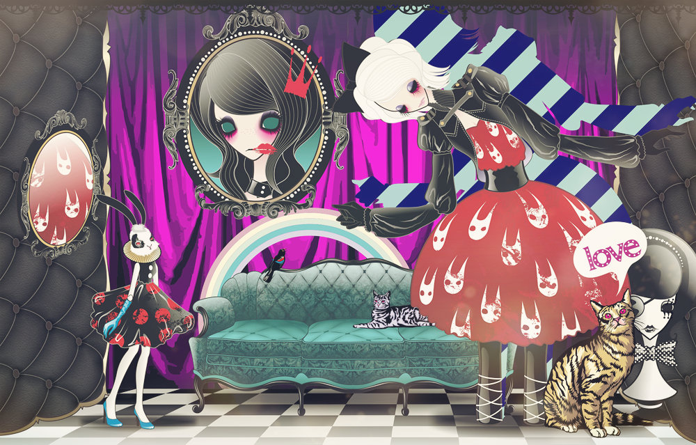 暗黑甜美少女画像-玛丽娃娃系列合集 - 傀儡娃娃李欢 - 原创作品