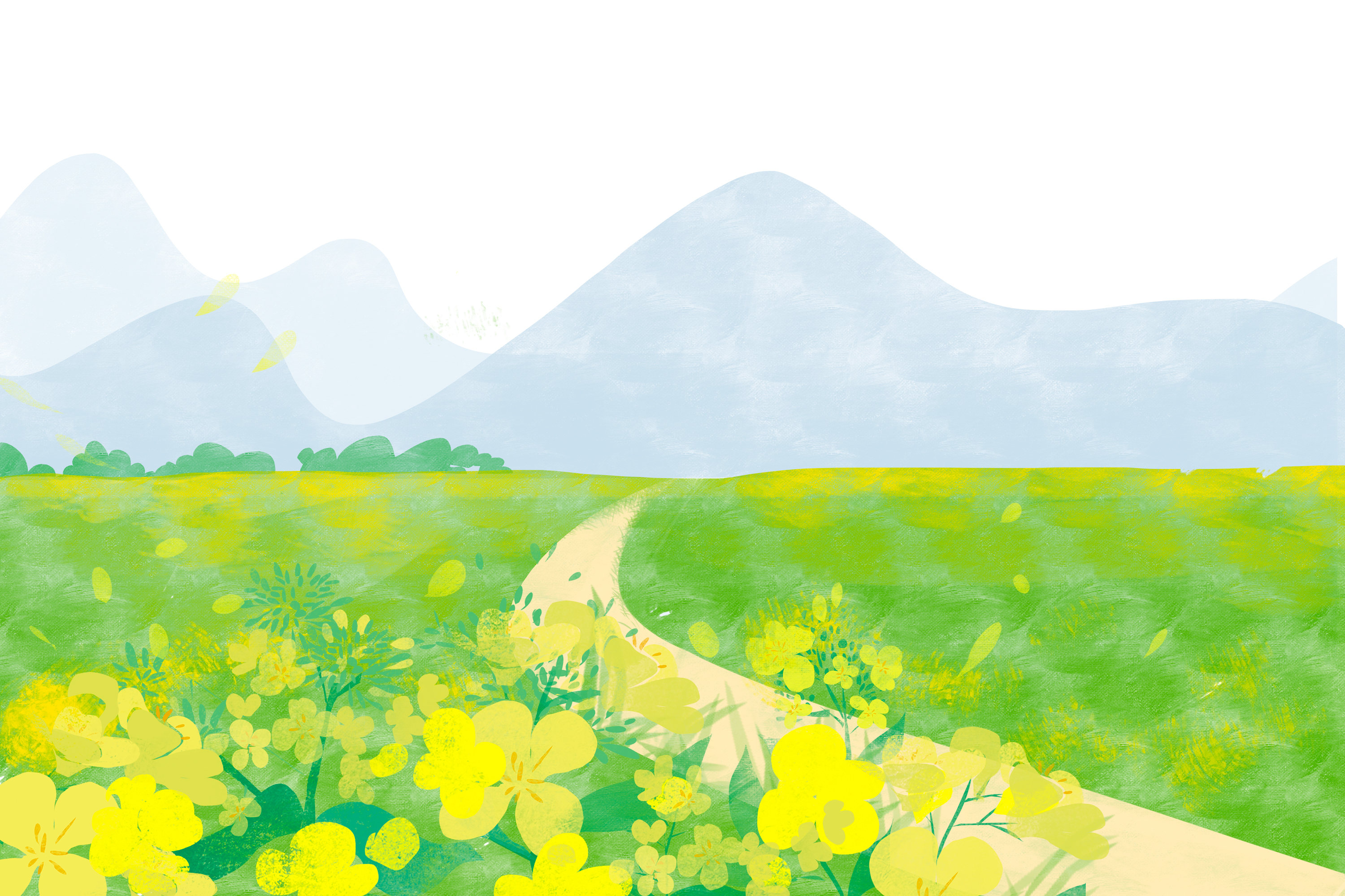 原创二十四节气插画—清明