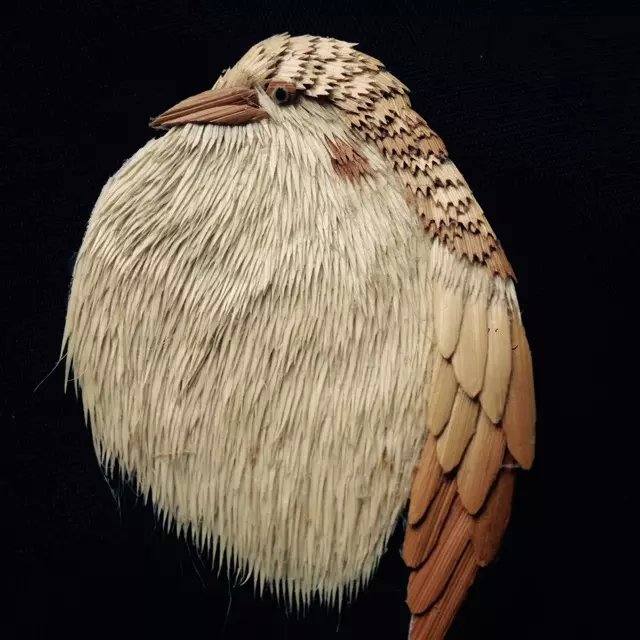 潮州麦秆画——鸟 - 张-雪婉 - 原创作品 - 视觉中国(shijueme)