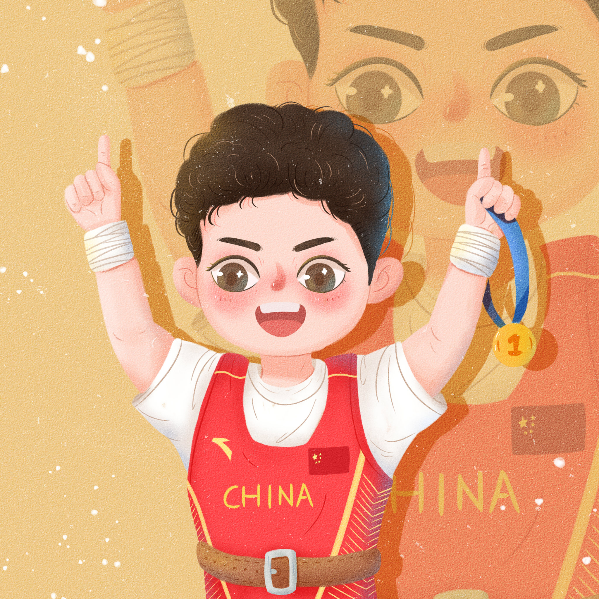 奥运冠军头像合集