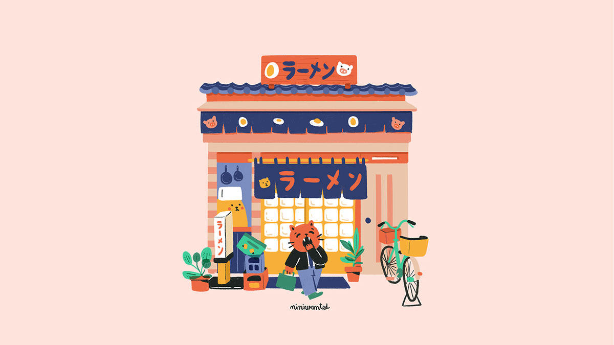 插画丨日本商店