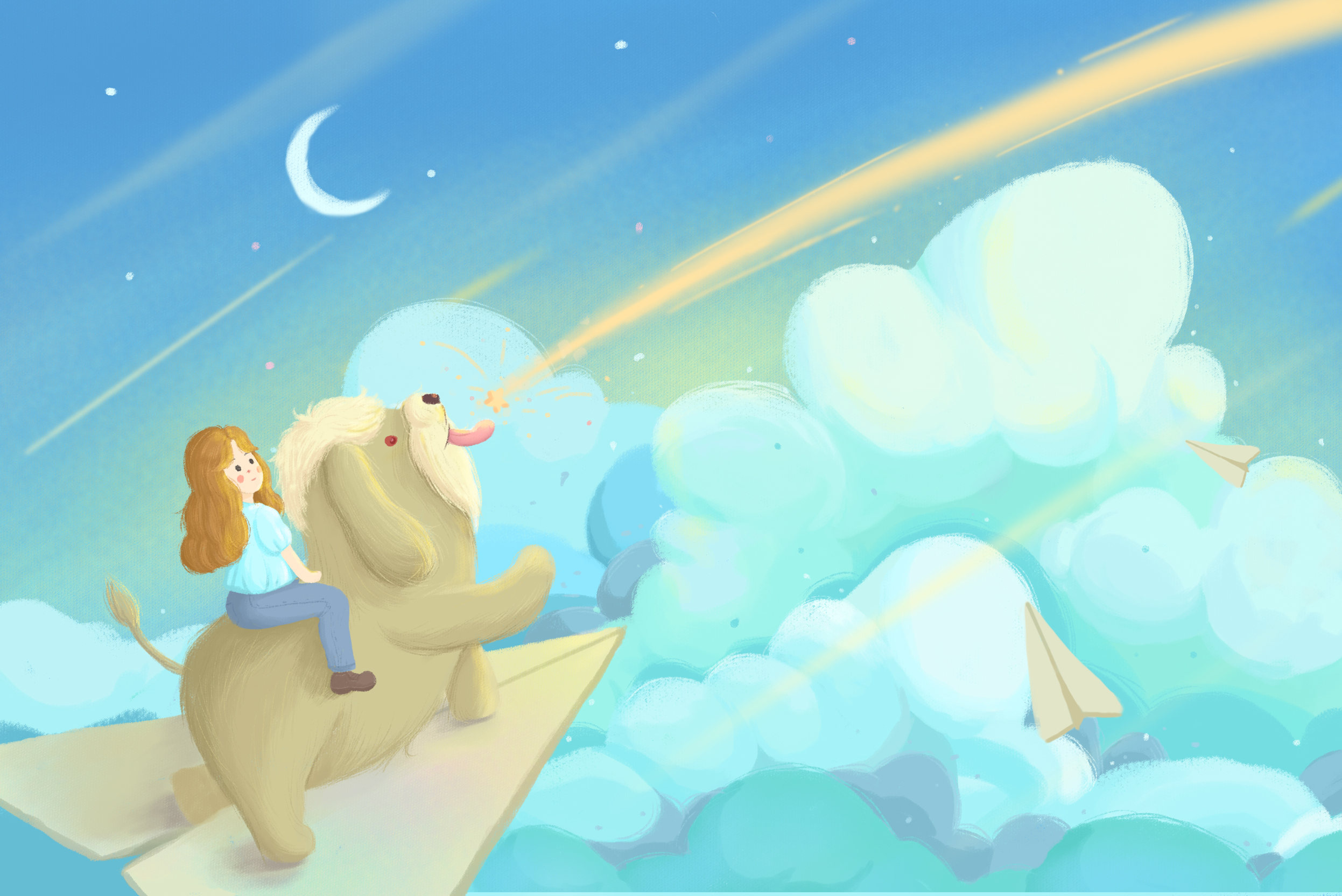 儿童绘本扁平插画 - 罗迪西 - 原创作品 - 视觉中国(shijueme)