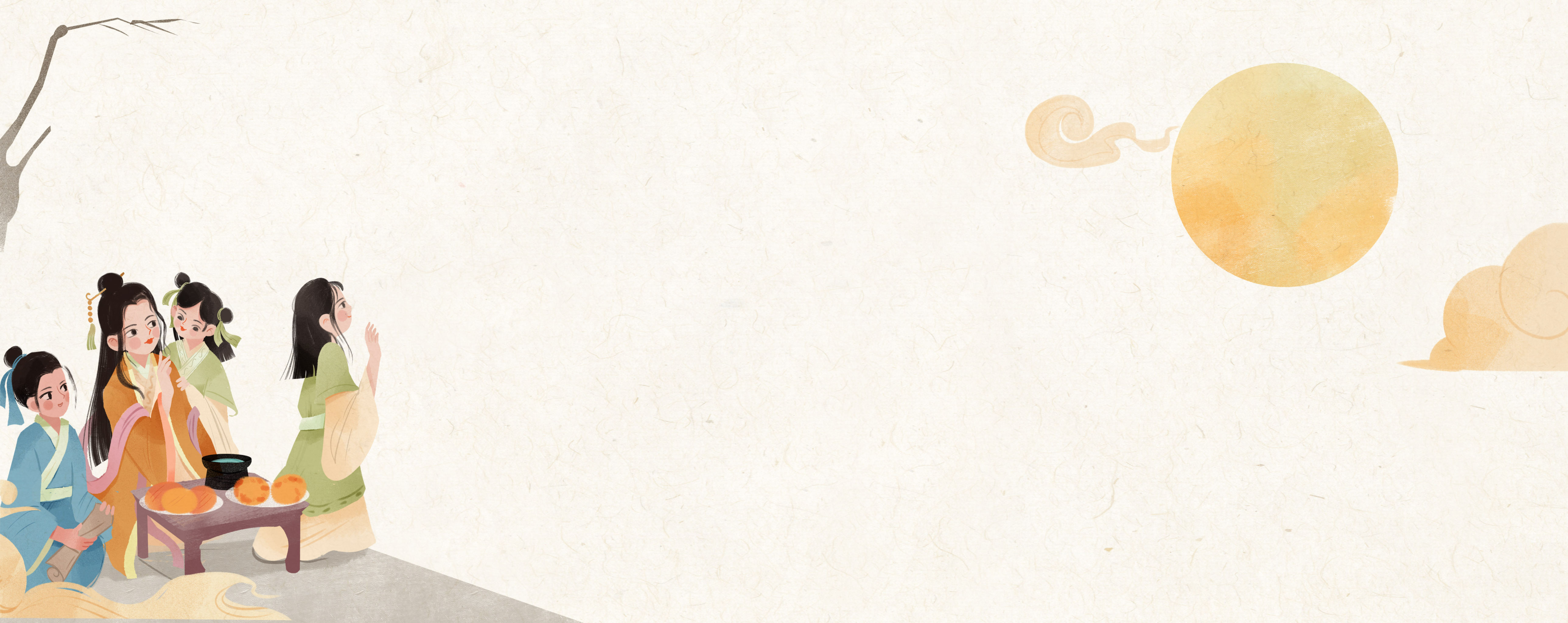 原创神话故事绘本插画·嫦娥奔月 - 春木芽 - 原创作品 - 视觉中国