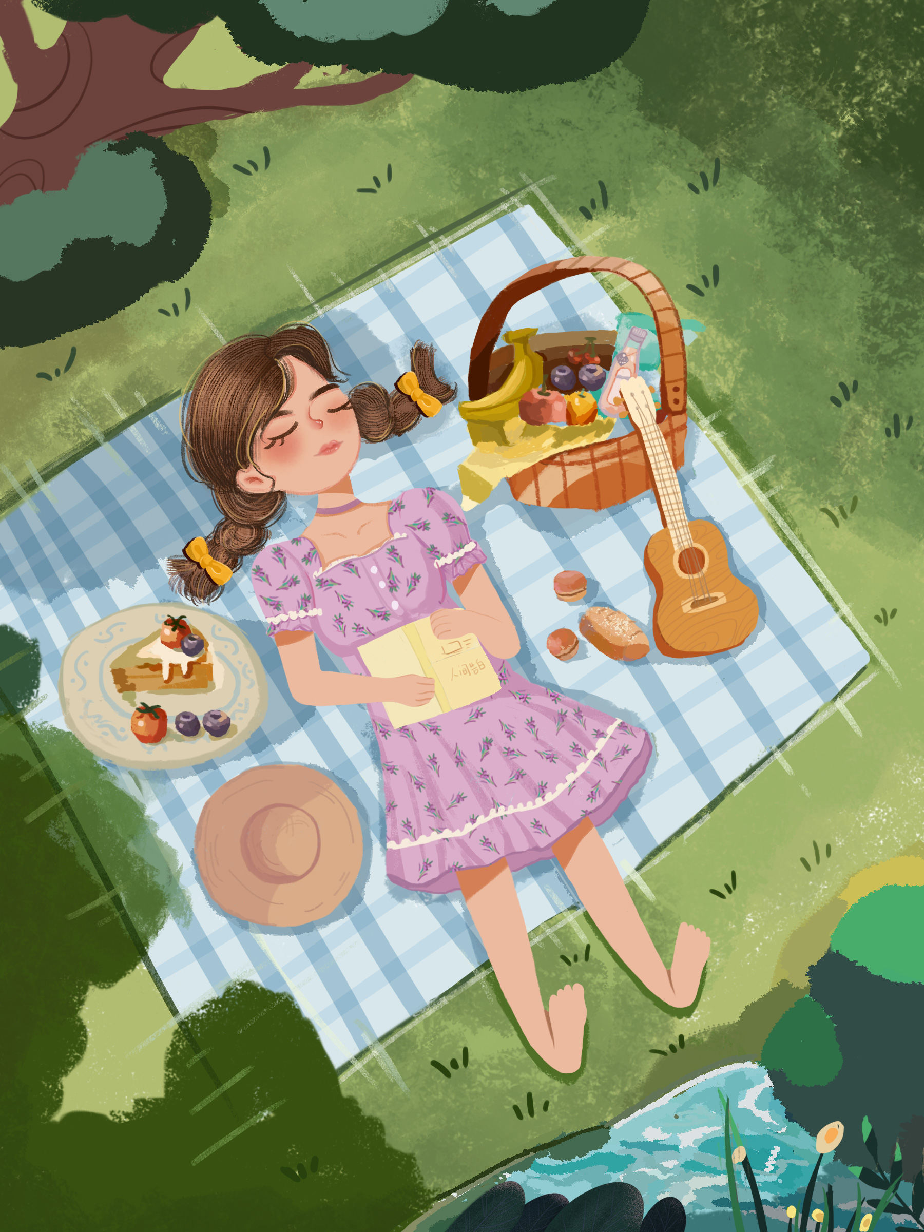 平淡生活的小美好,每天坚持画画,小女孩的日常