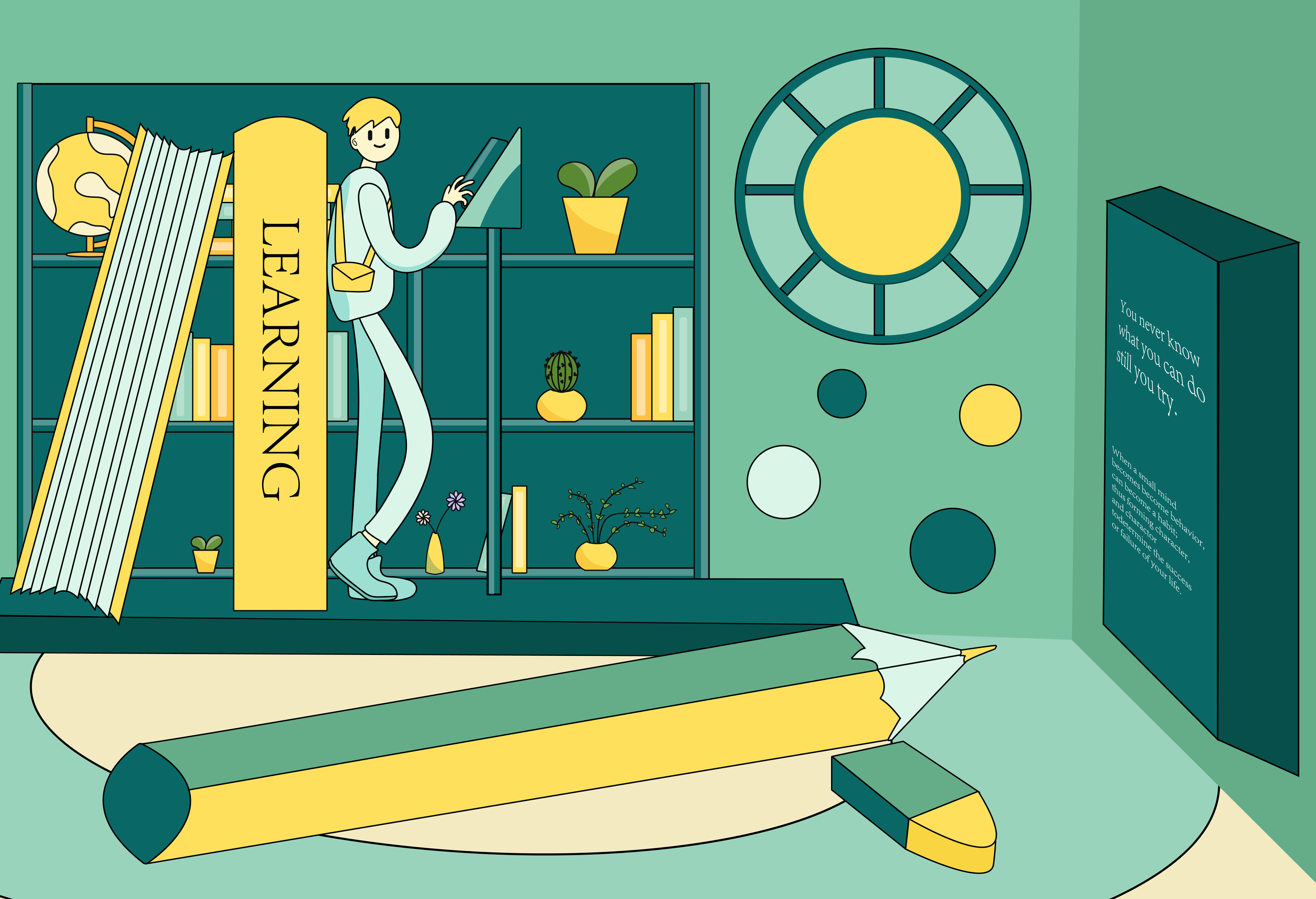 2020作品合集-牛年春节插画-幻想空间