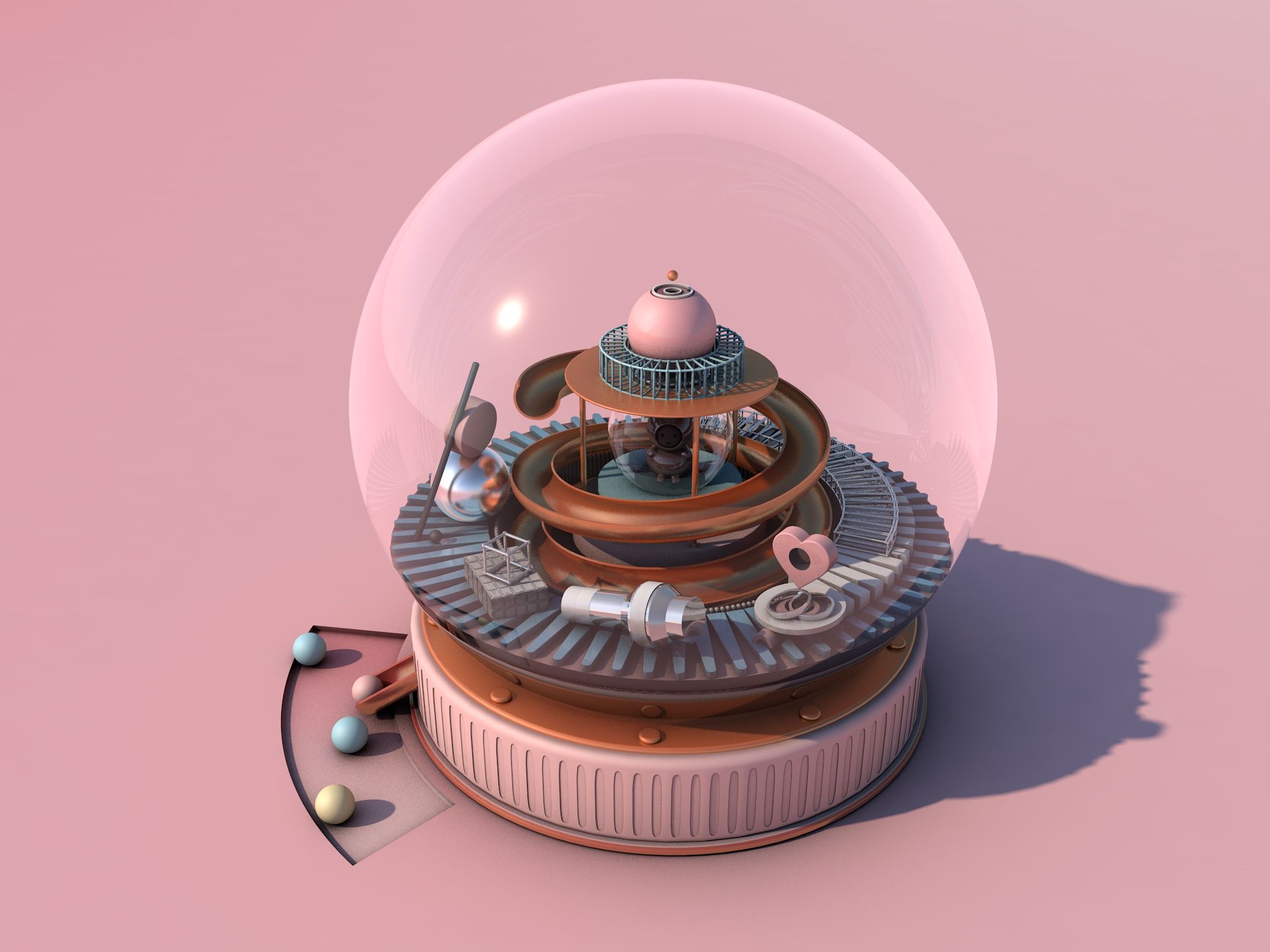 c4d水晶球建模(临摹大师作品)