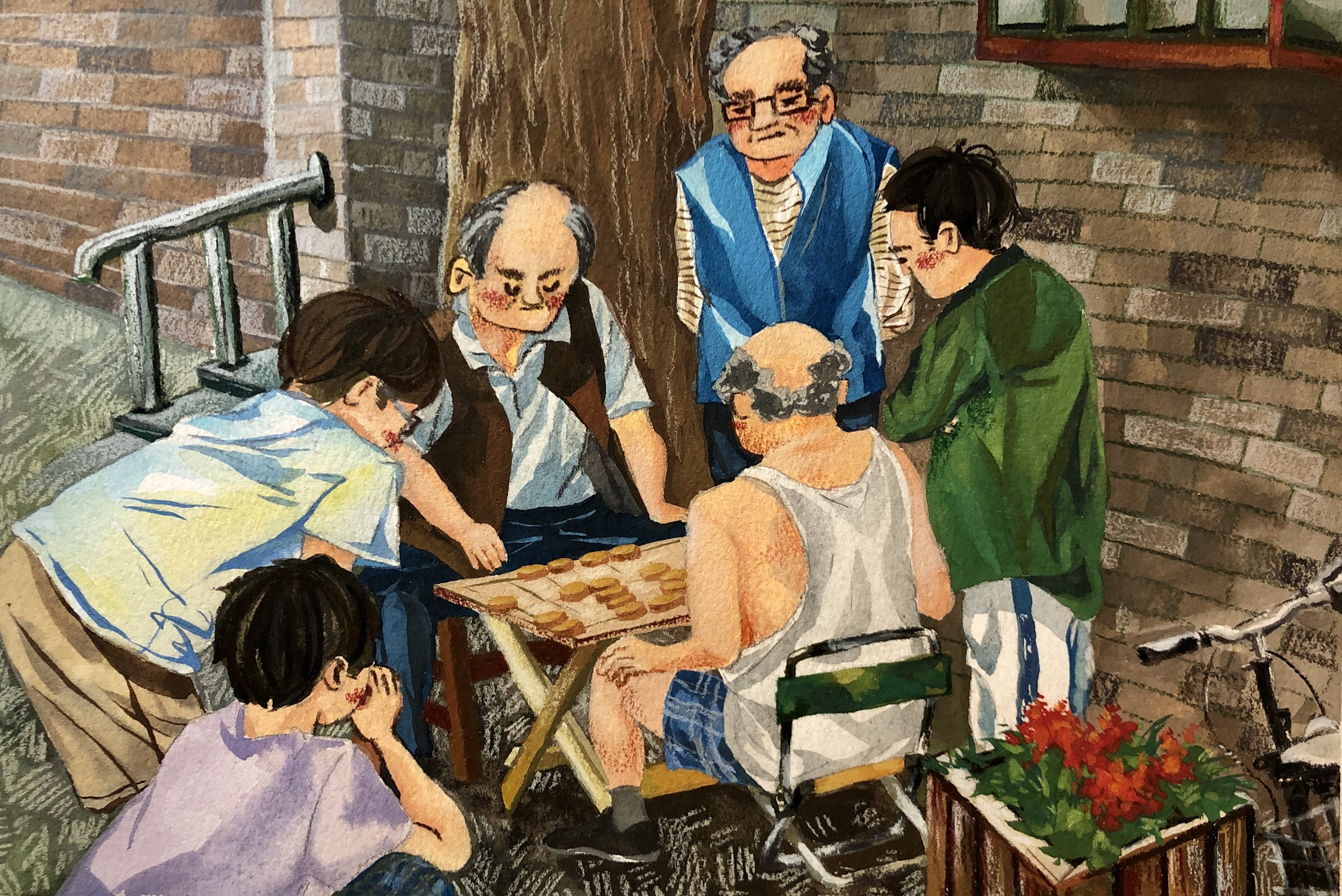 老大爷的娱乐项目下象棋