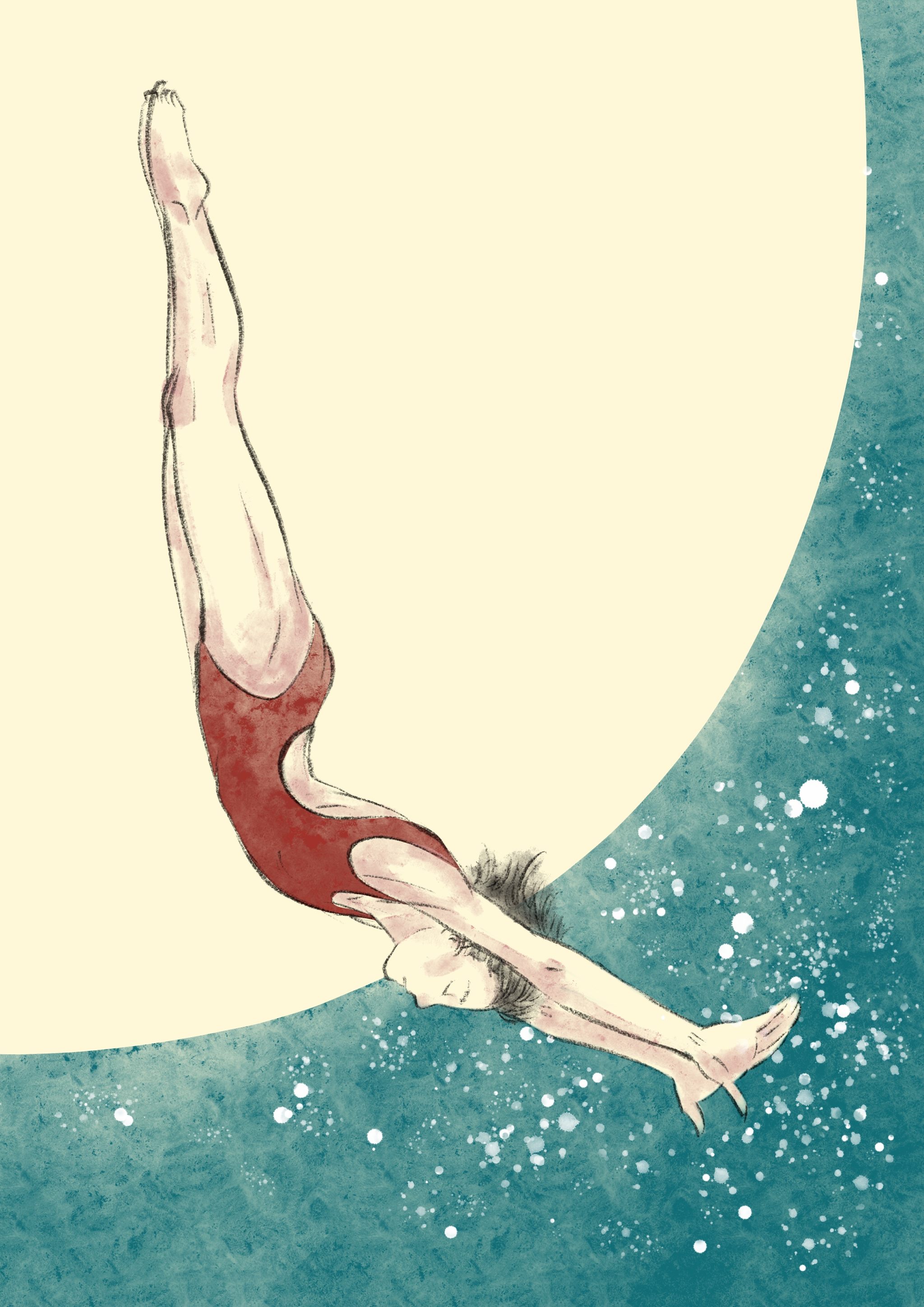 奥运会跳水画画作品图片