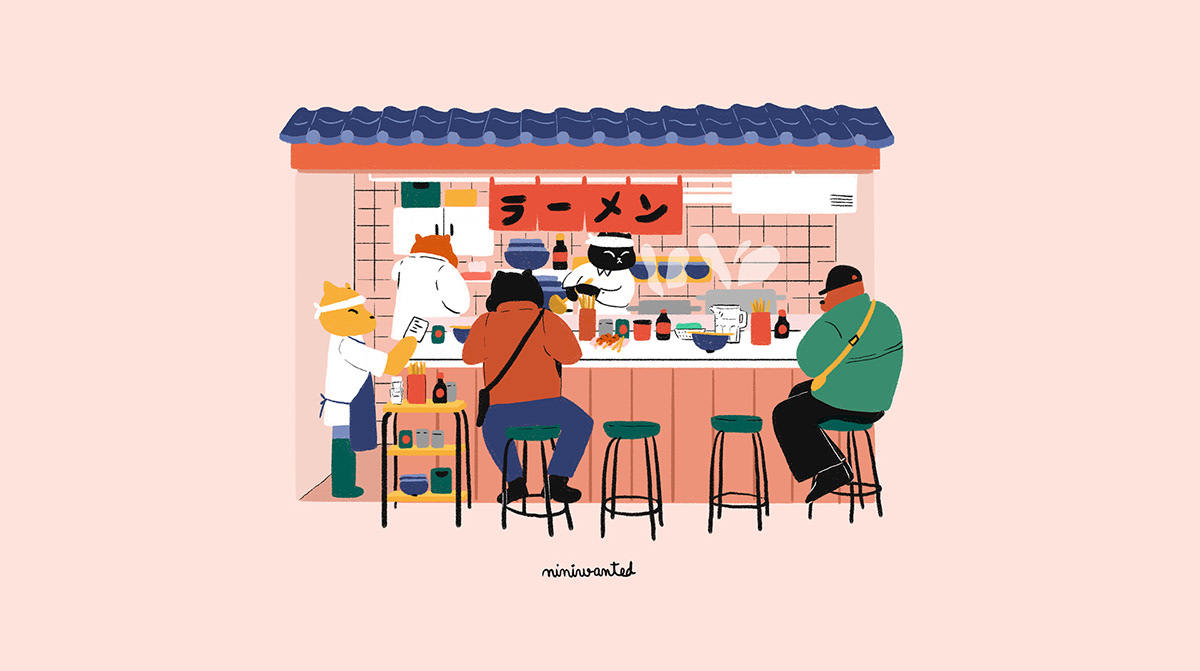 插画丨日本商店