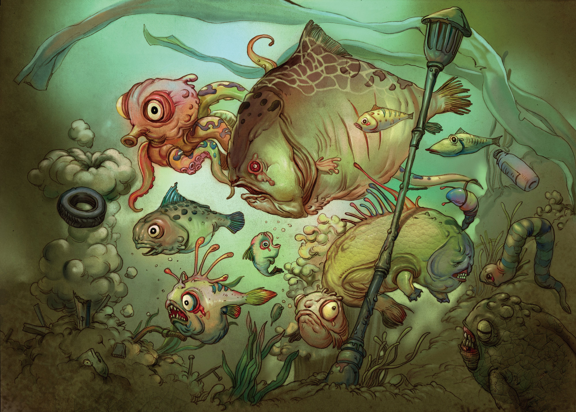 辐射系列插画作品