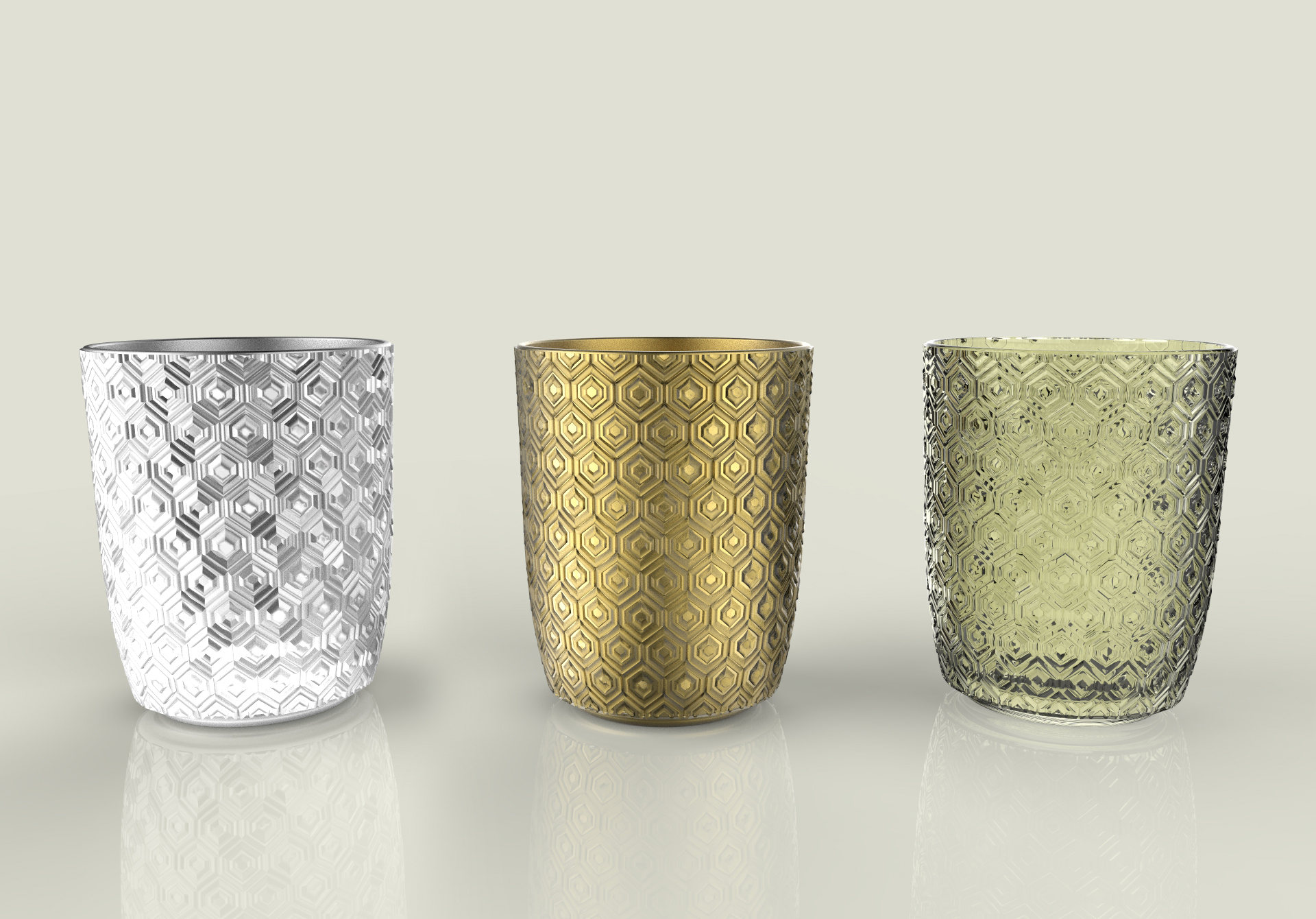 原创冬季蜂巢杯子设计