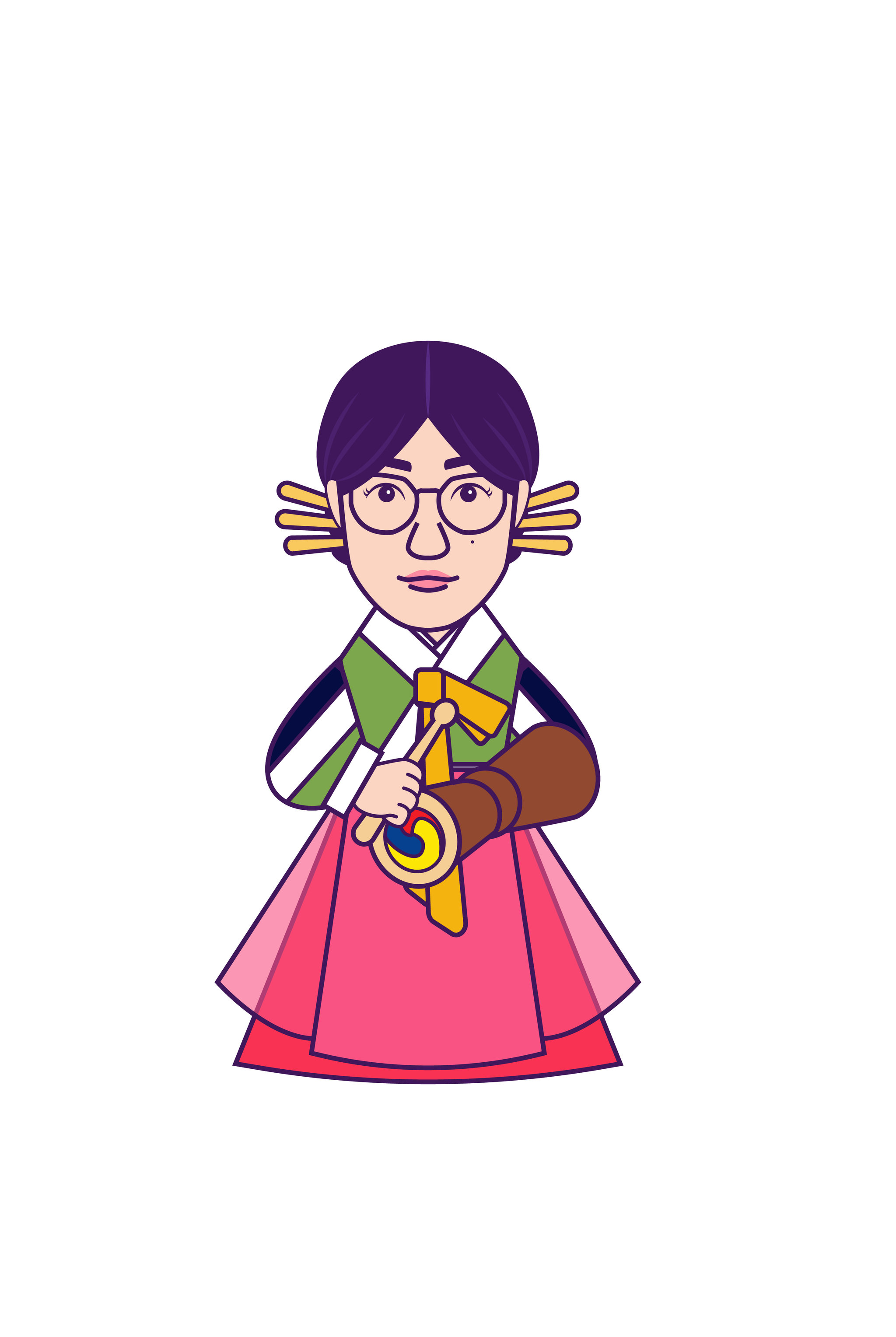 个人潮流形象设计 朝鲜族女孩